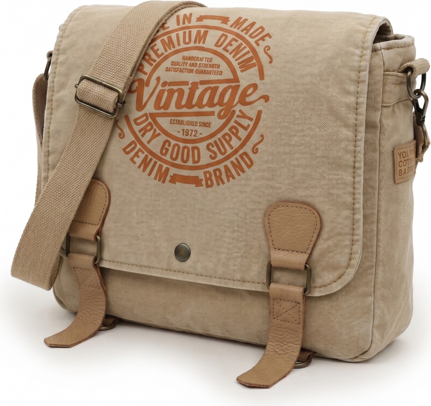 Mandosi Unisex Vintage Postacı Çantası Laptop Evrak ve Okul Omuz Çantası - 8045
