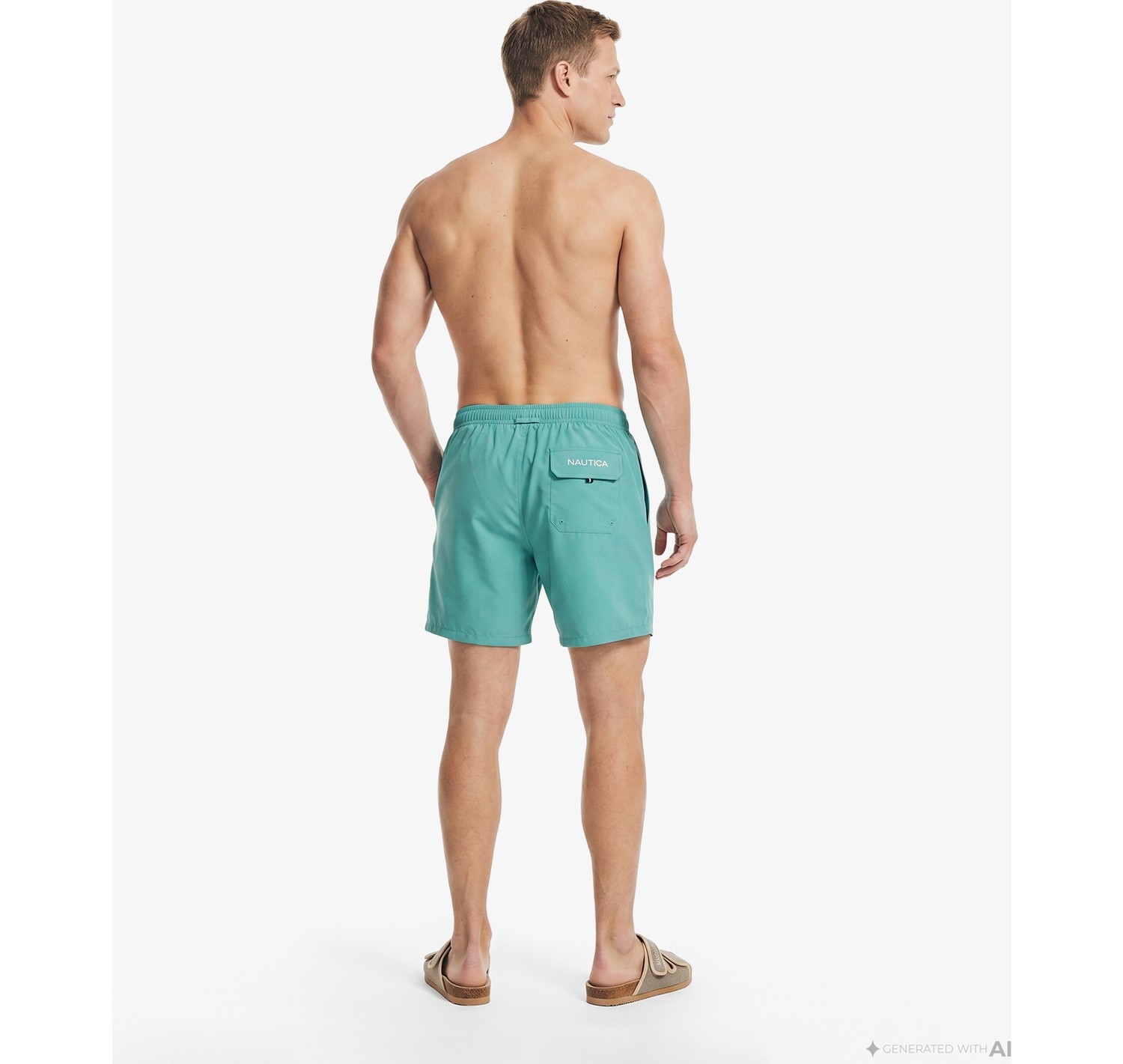 Nautica Erkek Mavi Regular Fit Deniz Şortu T65001T.4SW görsel 2