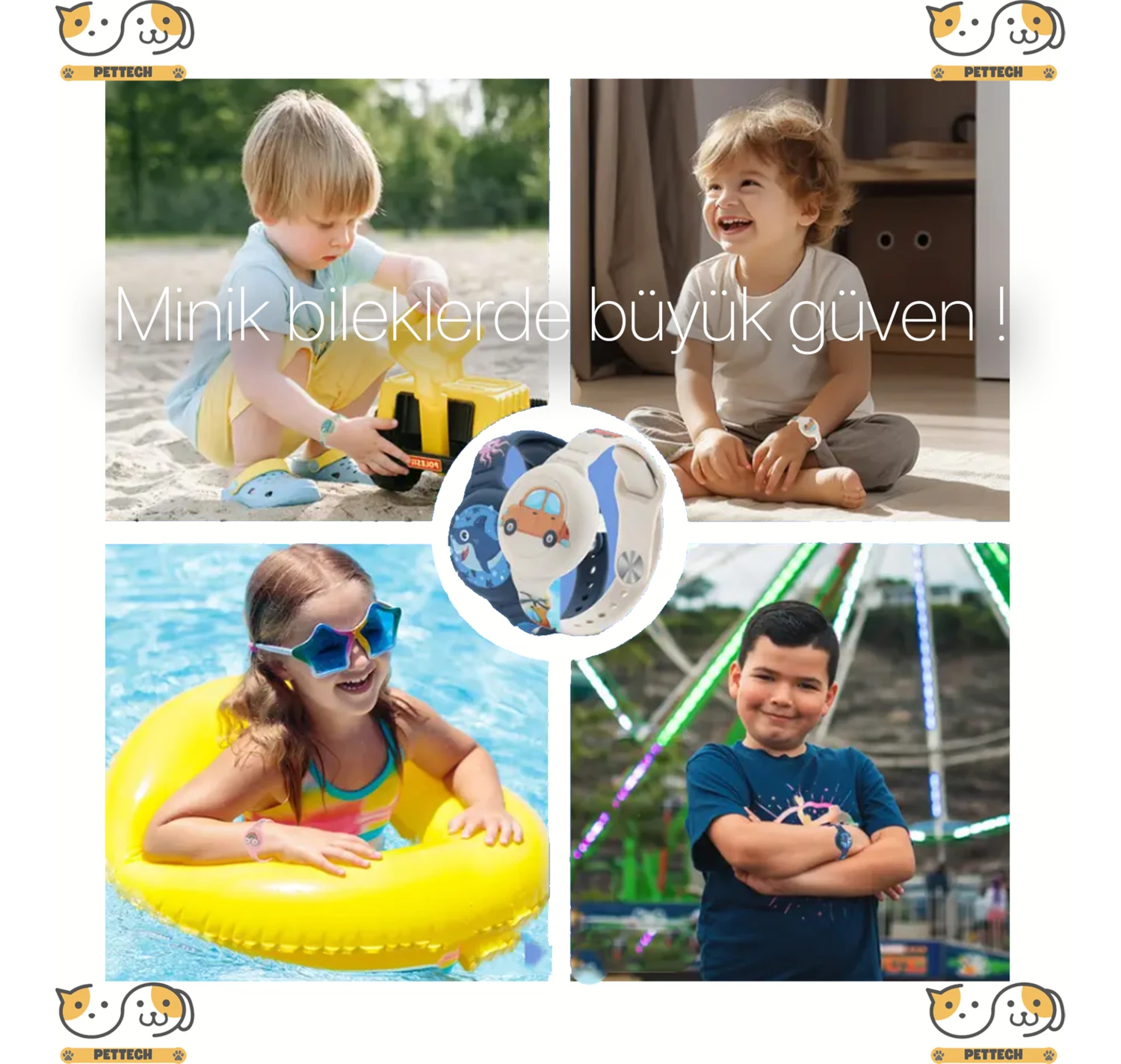 Resim Airtag Yuvalı Çocuk Saati 