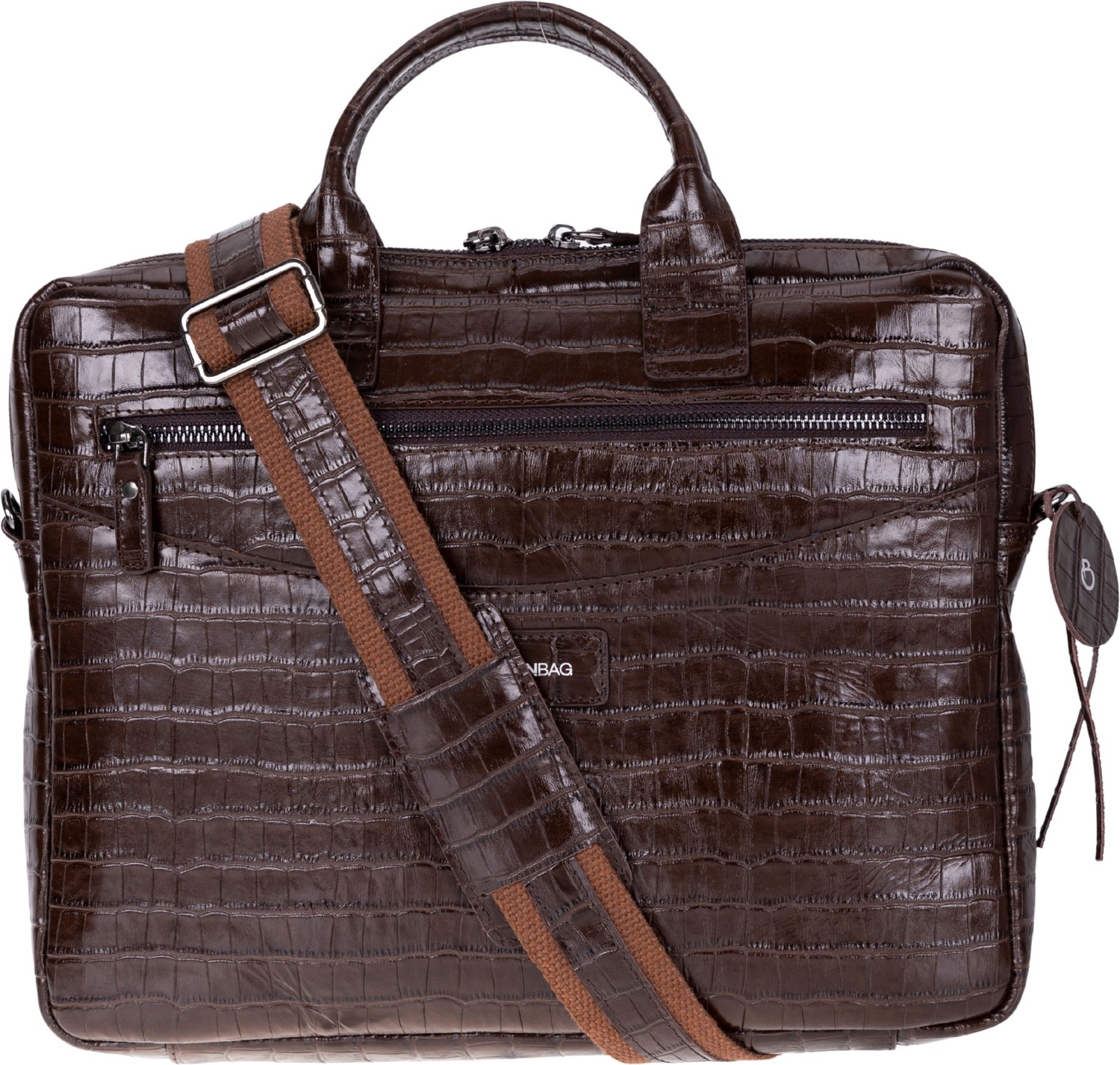 BloominBag Mocha Croco Hakiki Deri 13-14 Inç Macbook/laptop Çantası