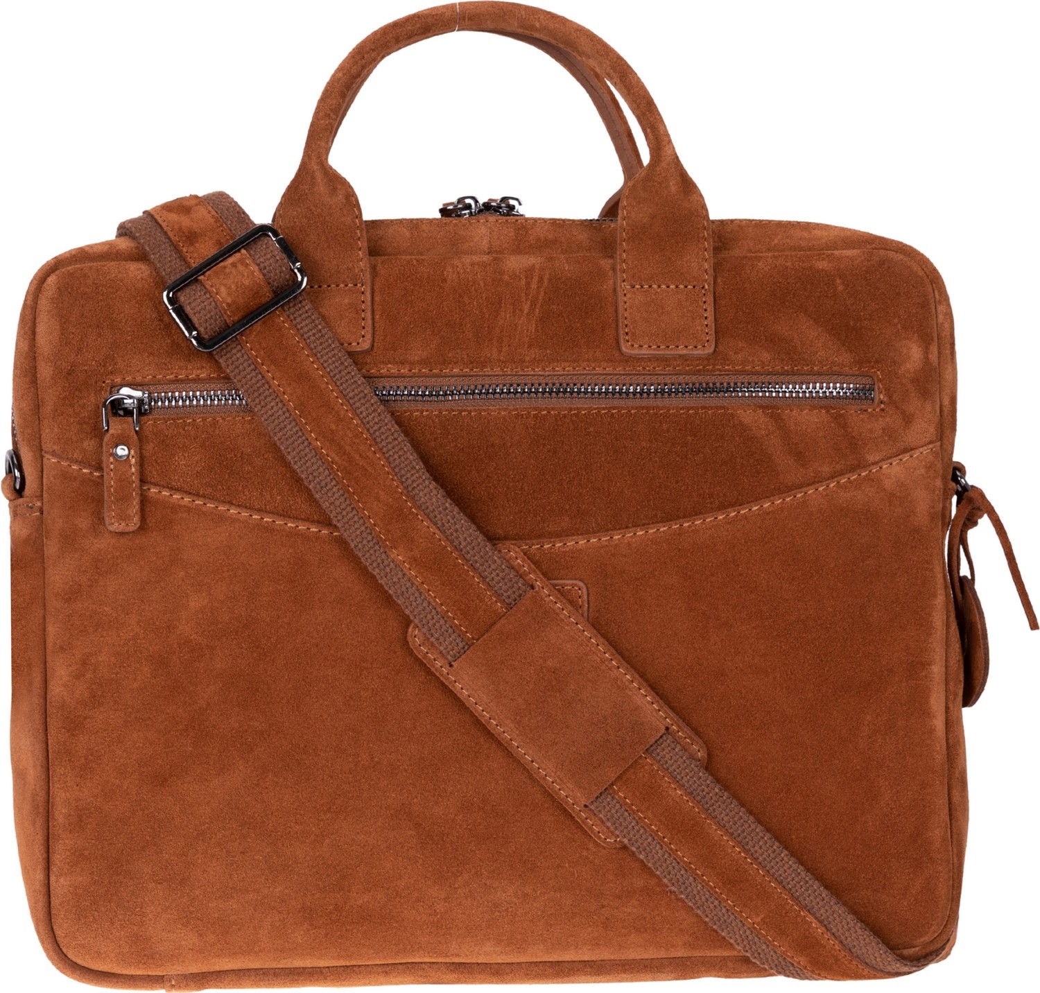 BloominBag Camel Still Hakiki Süet Deri 13-14 Inç Macbook/laptop Çantası