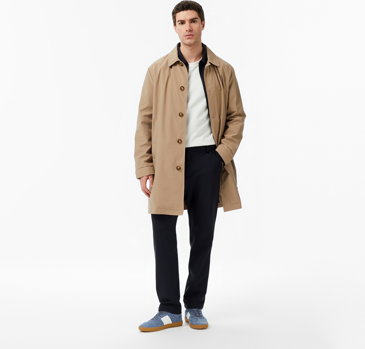 Nautica Erkek Bej Regular Fit Su Itici Ceket görsel 3