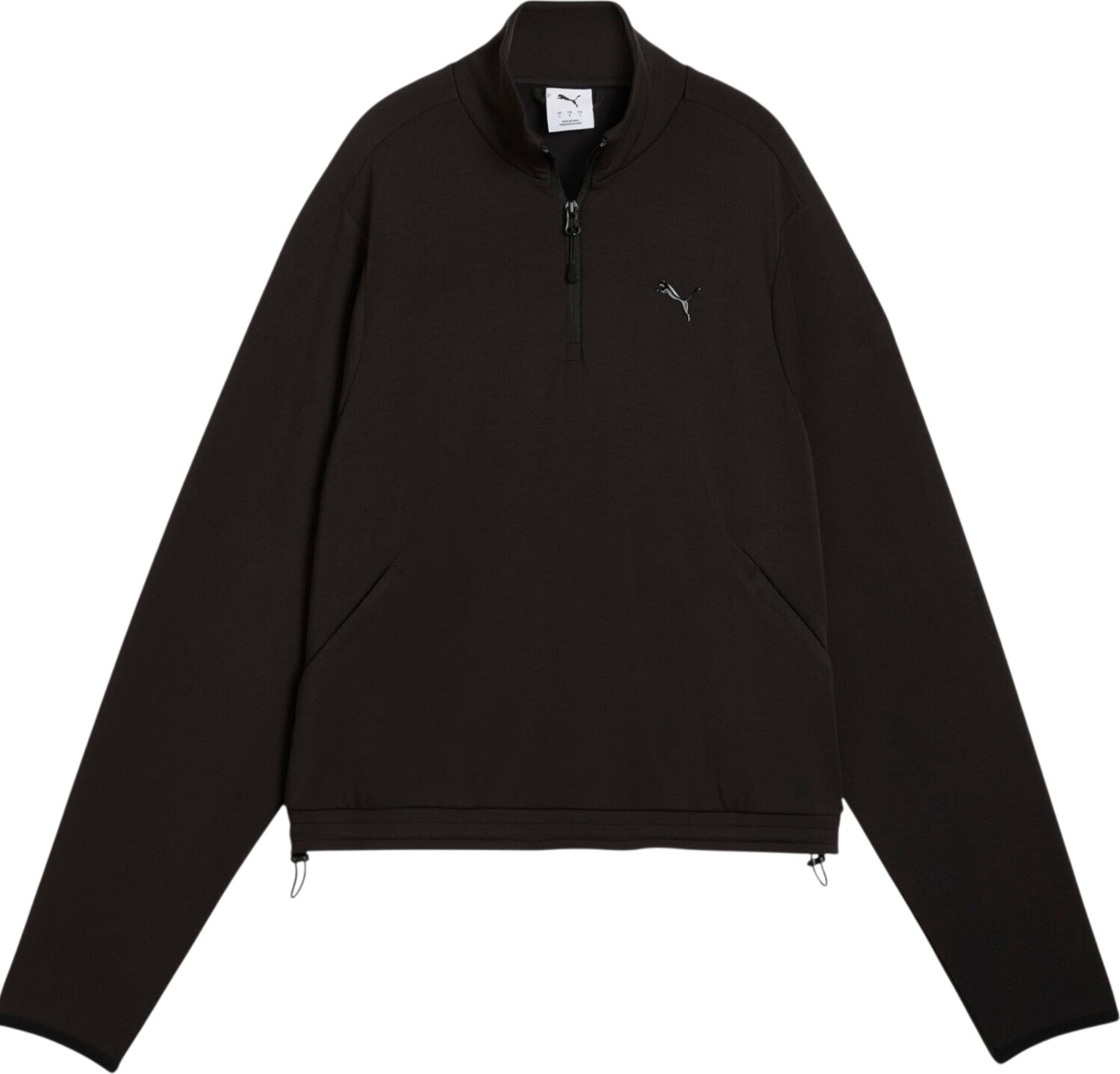 Pumatech Sense Half-Zip Siyah Kadın Sweatshirt görsel 4
