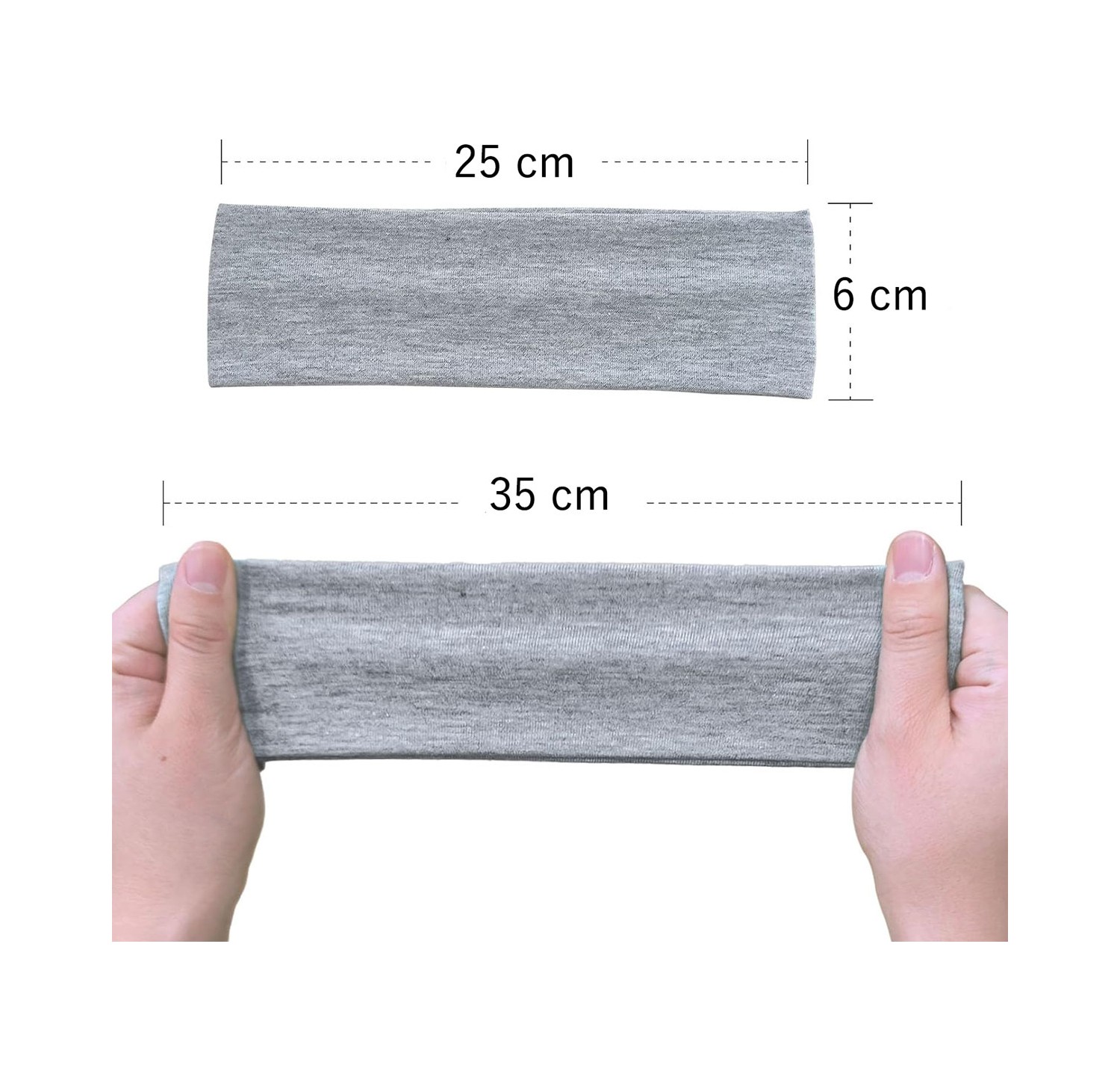 Salvia Dione Spor Saç Bantları - Elastik Kaymaz İnce Saç Ter Kafa Bandı Bandana, Kadın & Erkek Koşu Fitness Yoga Pilates Makyaj Yüz Yıkama Atletik Egzersiz Saç Bandı Siyah görsel 8