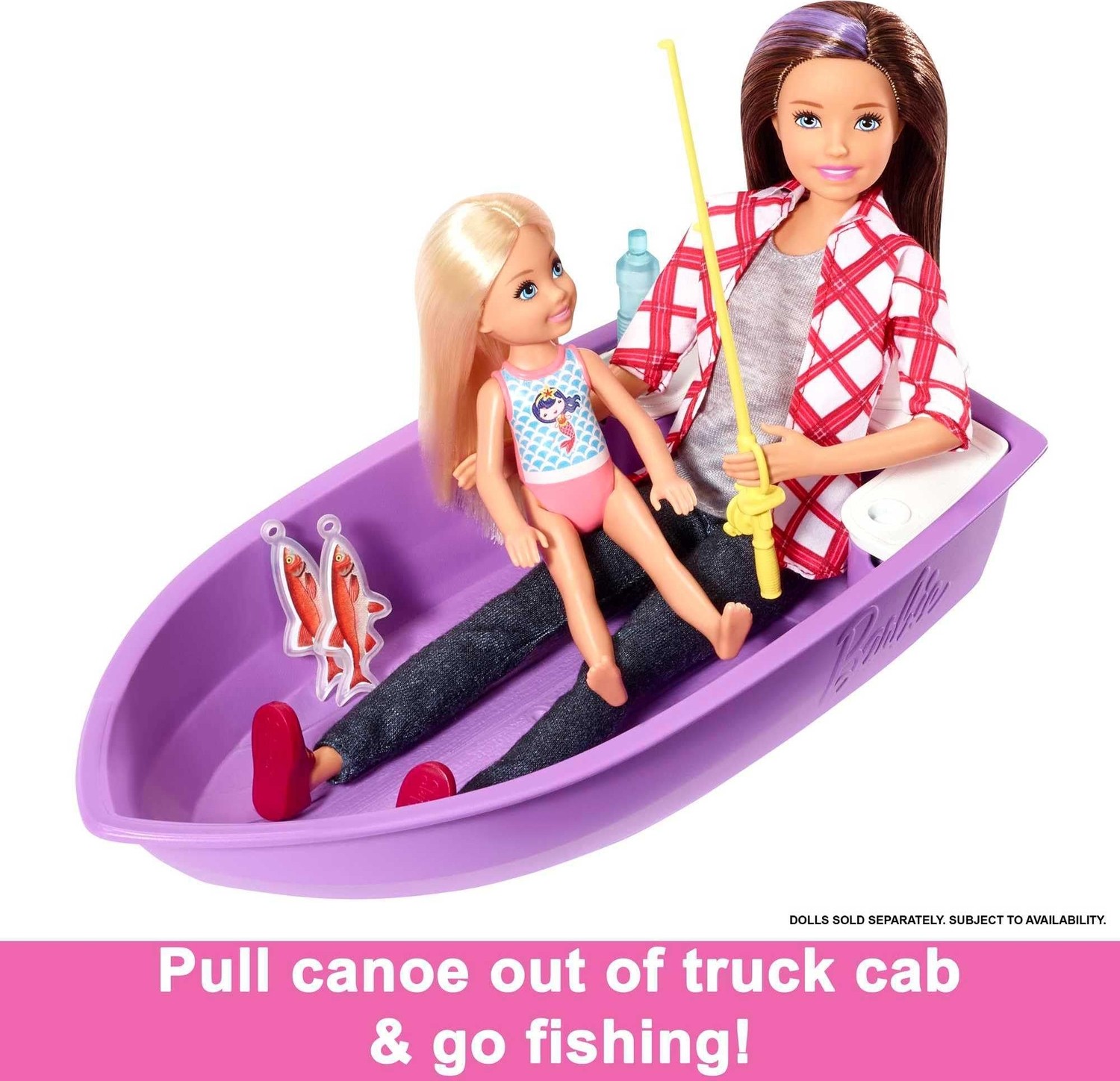 Esranın Dünyası Barbie'nin 3'ü Bir Arada Muhteşem Karavanı ve Aksesuarları, Havuz, Kamyonet, Tekne ve Aksesuarlı Araç Dahil GHL93 görsel 2