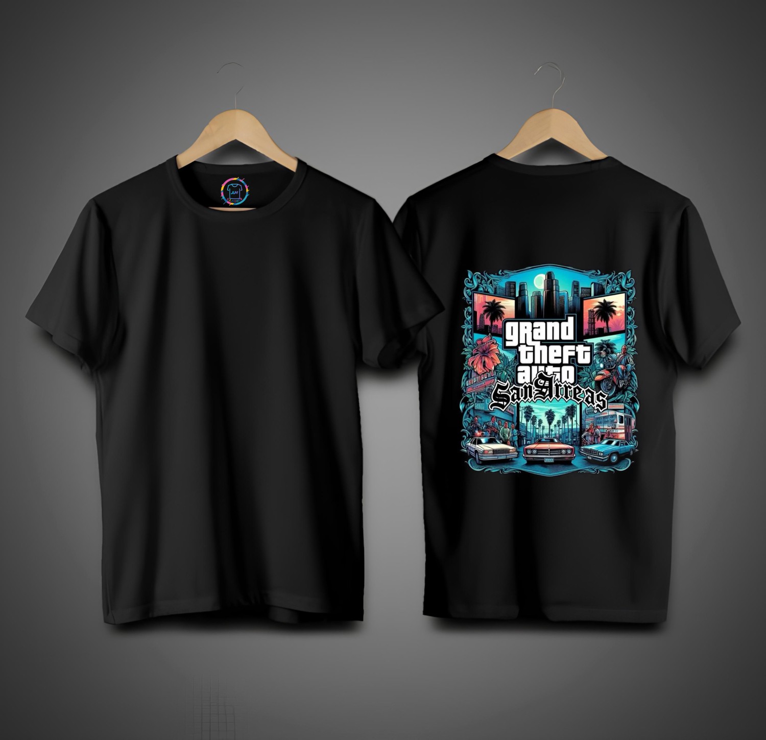 BBS Clothes Gta Sanandreas Temalı Sırt Baskılı %100 Pamuk Premıum T-Shırt