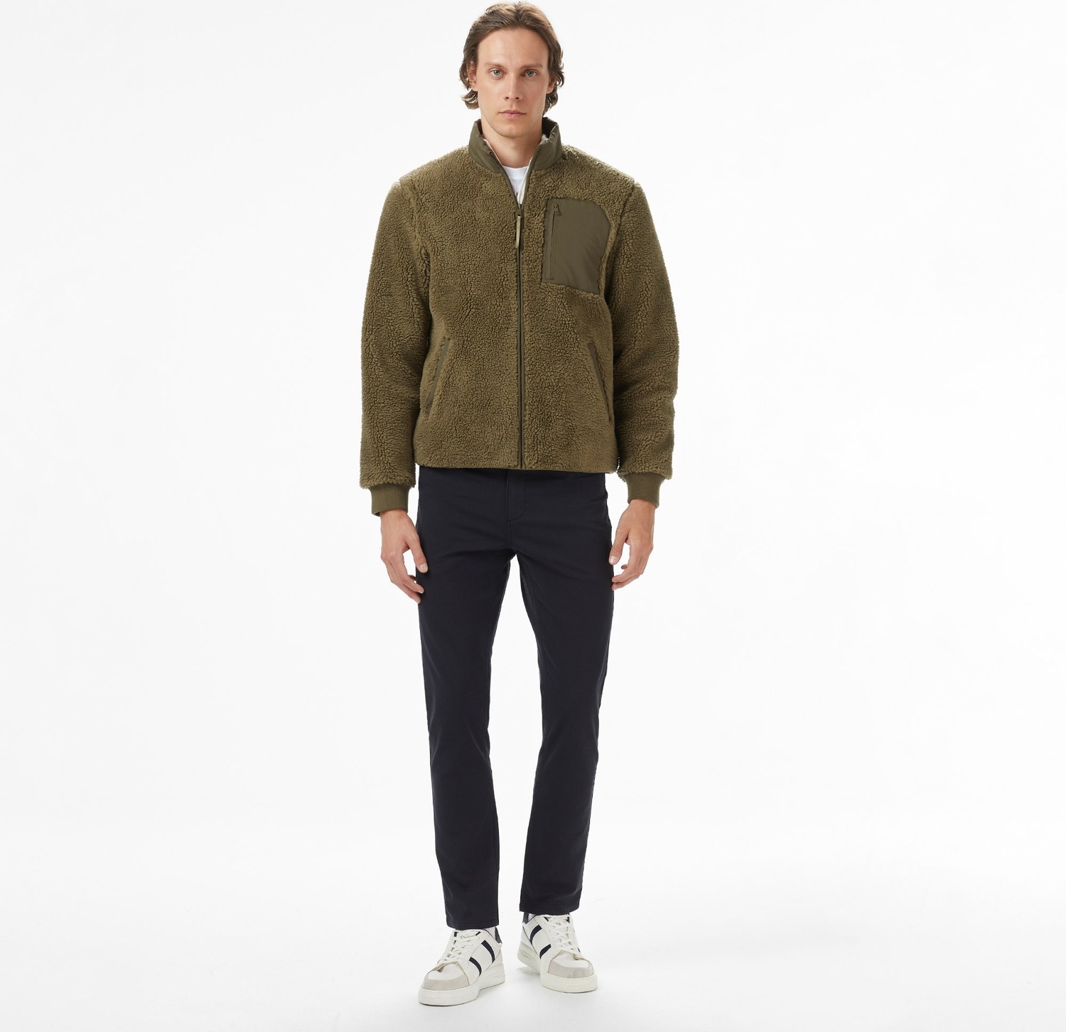 Nautica Erkek Yeşil Regular Fit Mont görsel 7