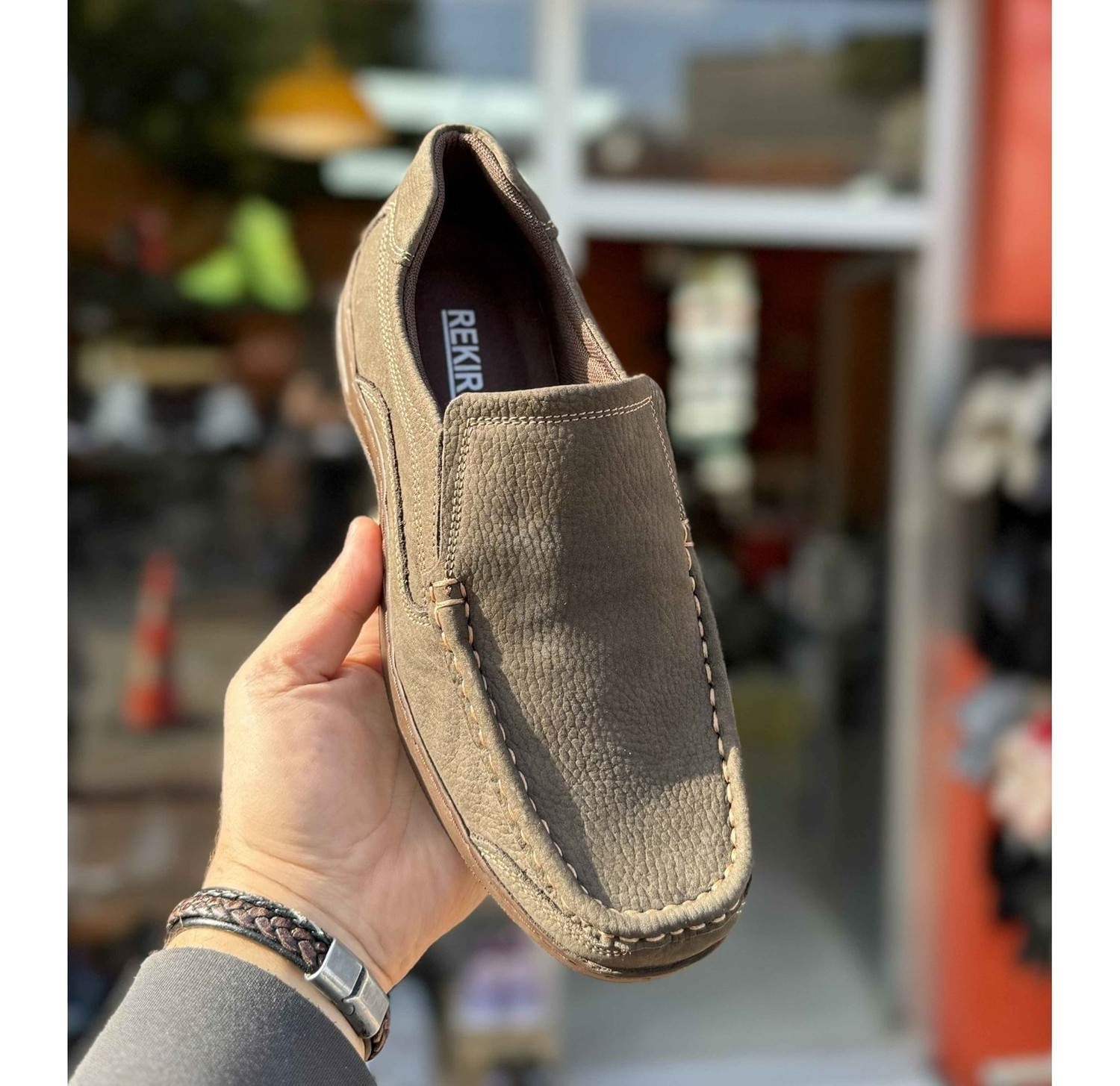 Ayakcity Erkek Günlük Hakiki Deri Full Ortopedik Taban Loafer Ayakkabı - Siyah - 40 görsel 8