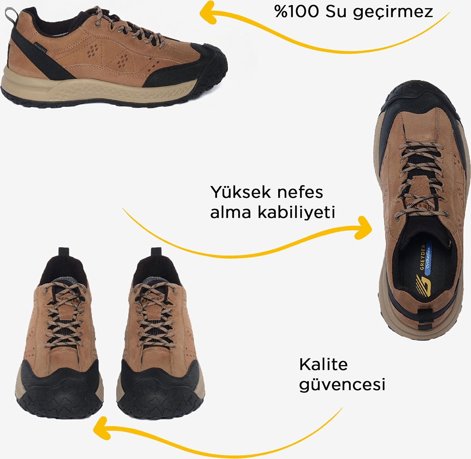 Greyder Erkek Kum Su Geçirmez Ayakkabı 4K1GA17690 görsel 2