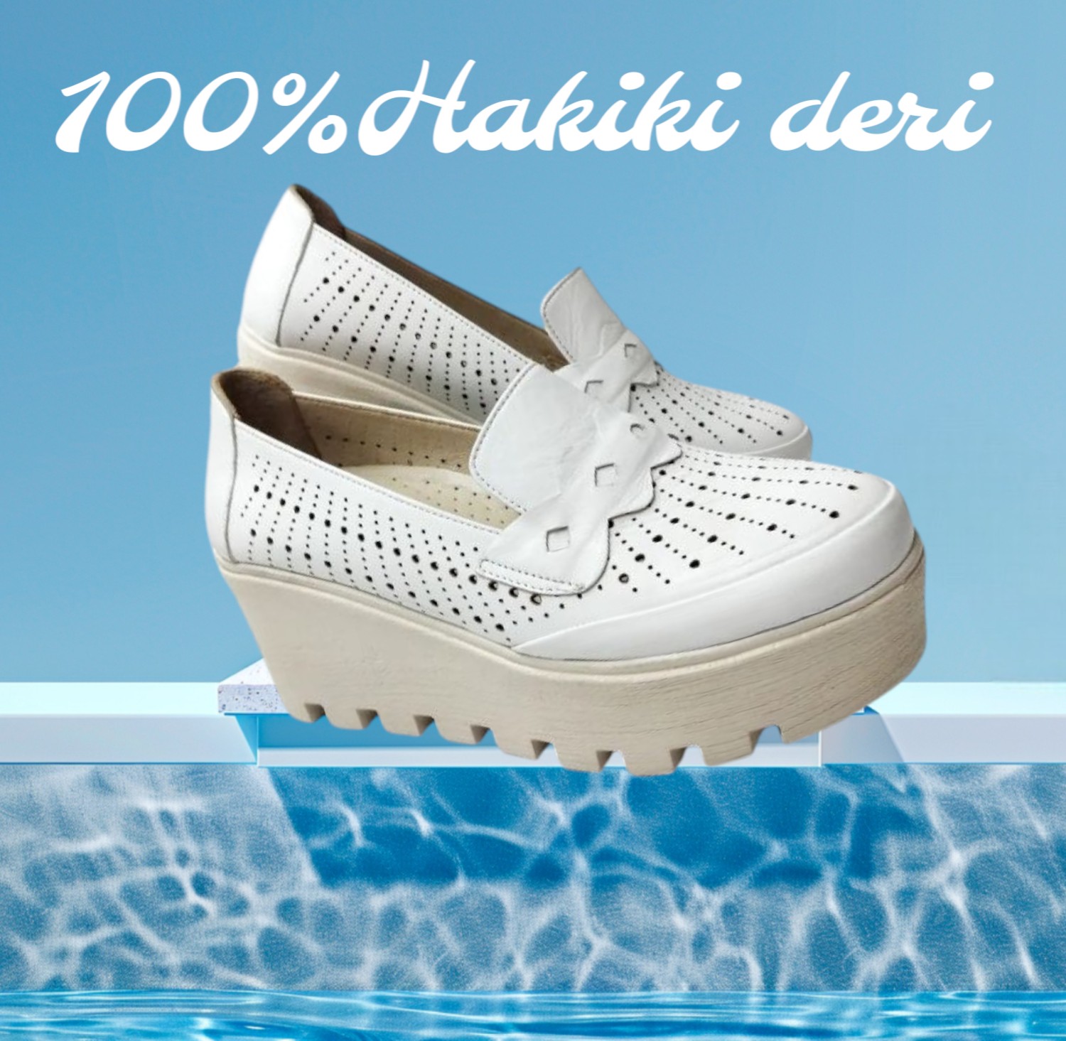Pooma 2405 Deri Lazer Delikli Ayakkabı görsel 5