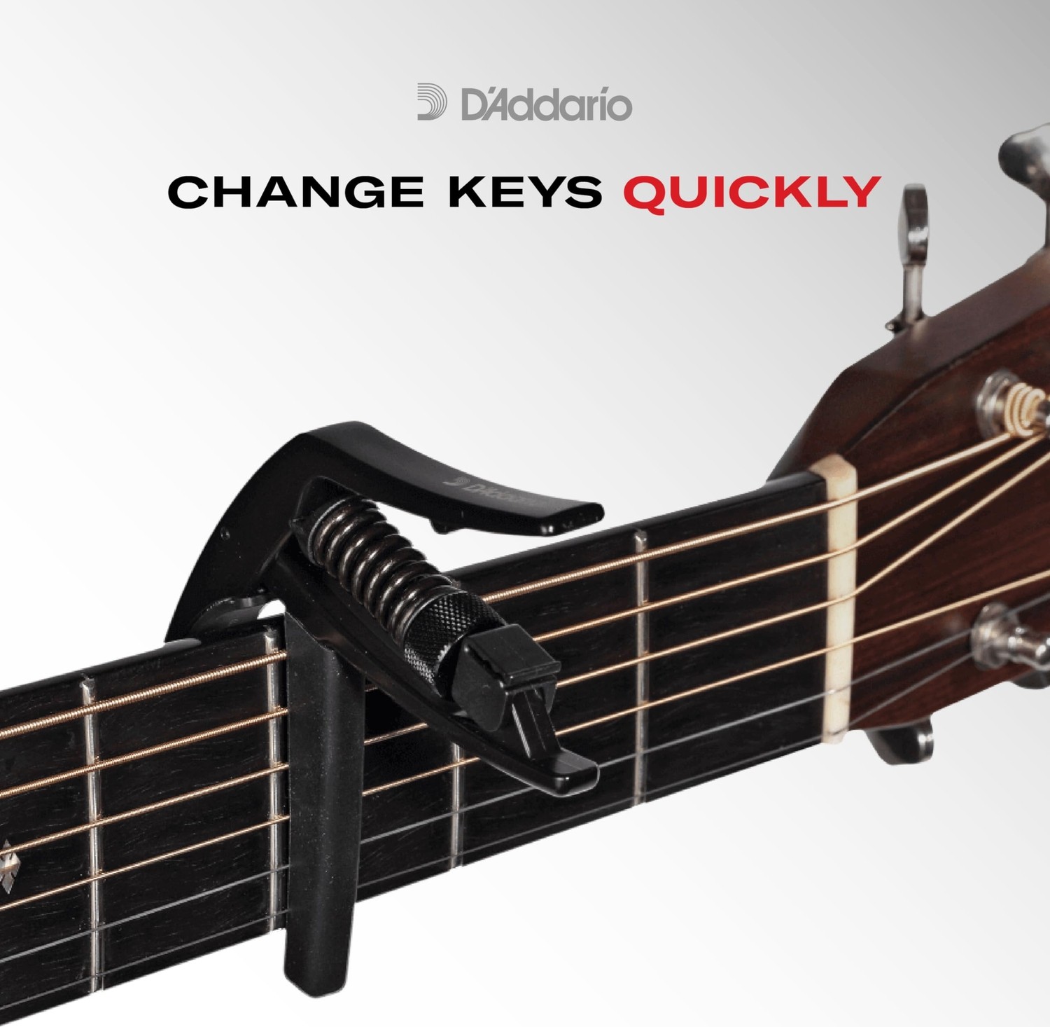 Die Grup Planet Waves PW-CP-09S Ns Tri-Action Kapo E ve Western Gitarlar Için görsel 2
