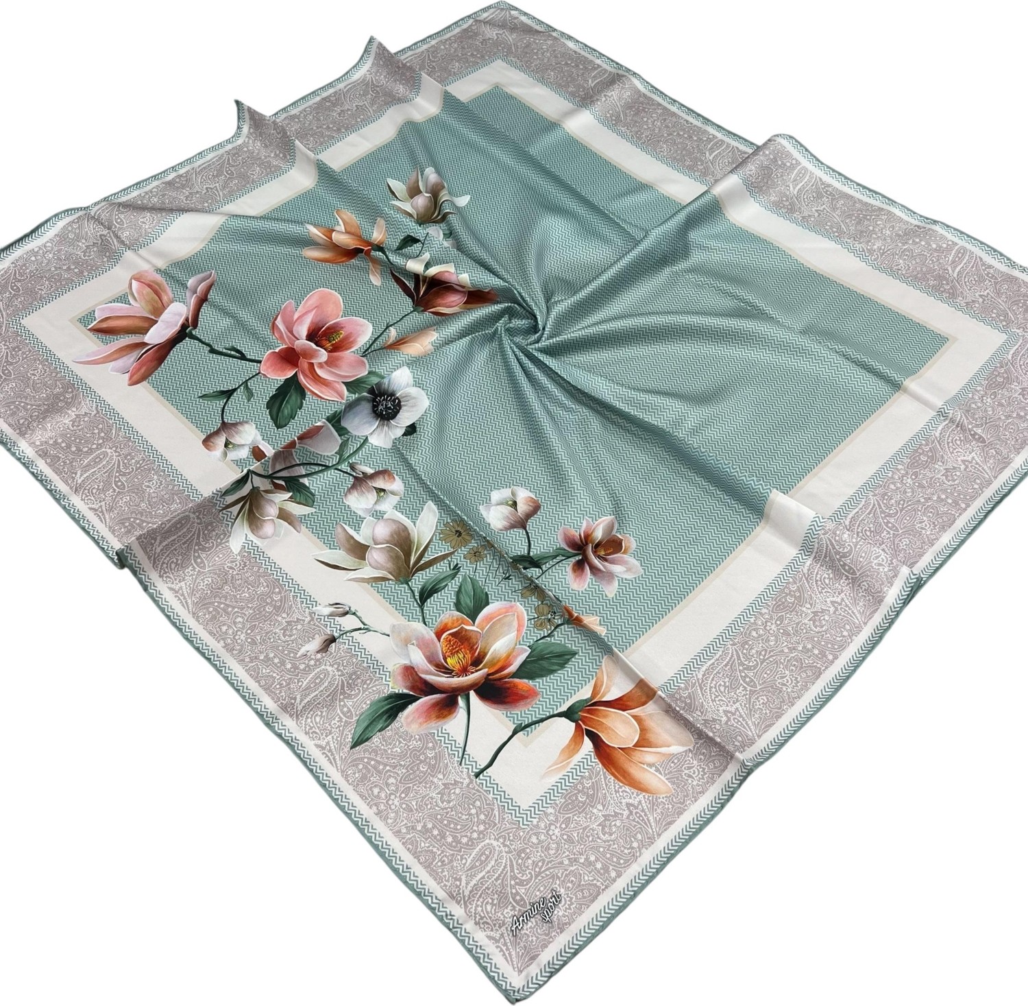 Armine Sport Twill Eşarp - 8532-103 Mentol görsel 2