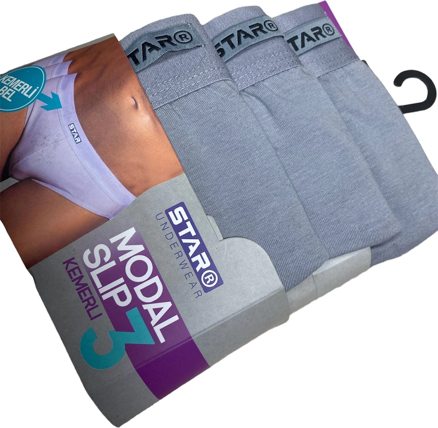 Fantastik Store Star 109 Erkek 3'lü Modal Slip görsel 3