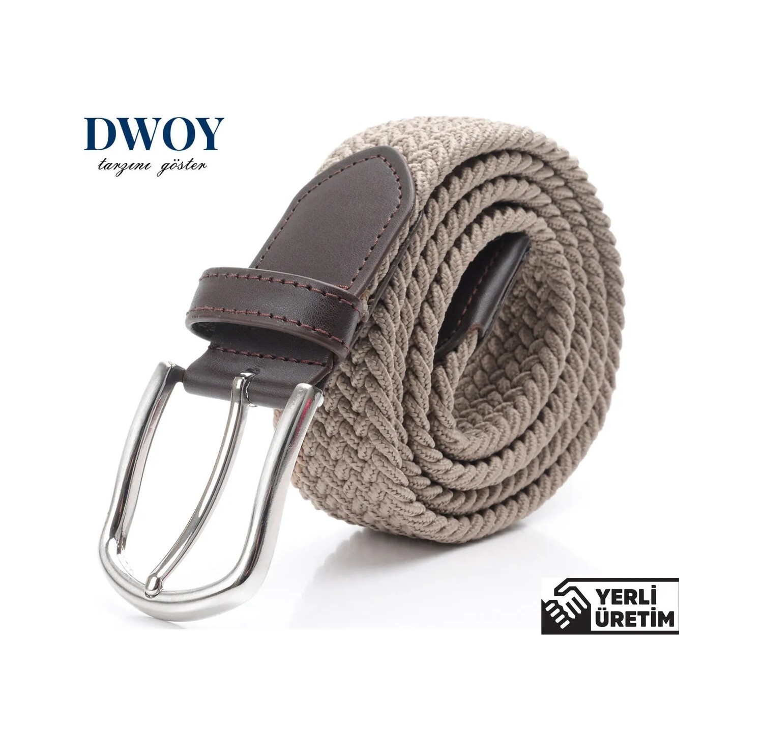 Dwoy Siyah Elastik Örgü Kemer Modern Stil ve Dayanıklı Yapı ile Erkekler İçin Tasarlandı görsel 8