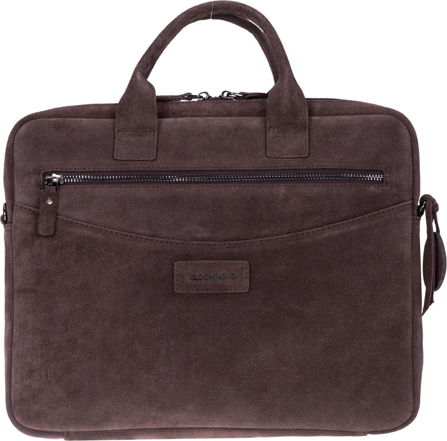 BloominBag Mocha Still Hakiki Süet Deri 13-14 Inç Macbook/laptop Çantası görsel 4