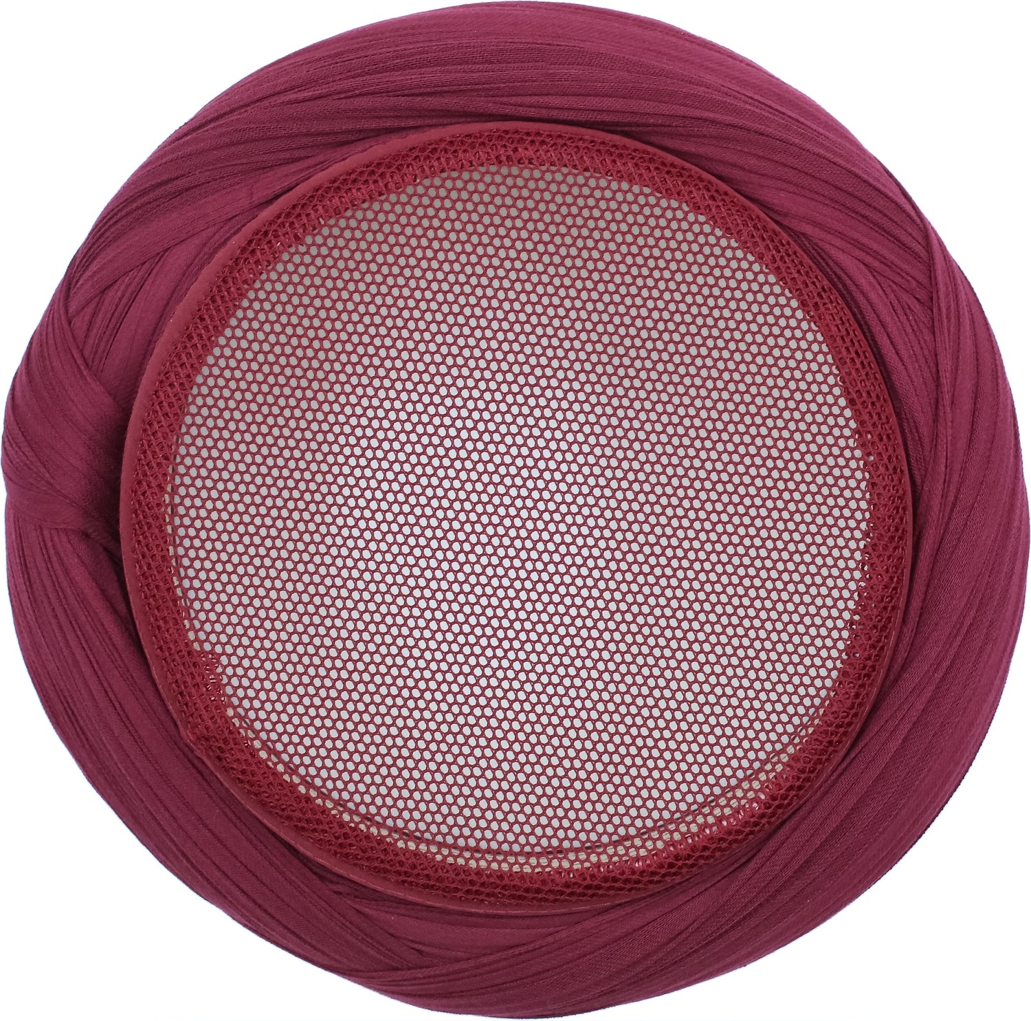 Sarıkhane Fileli Sarık, Bordo Kumaş, Bordo Takke, Çapraz Sarım, Fileli, 7 Metre