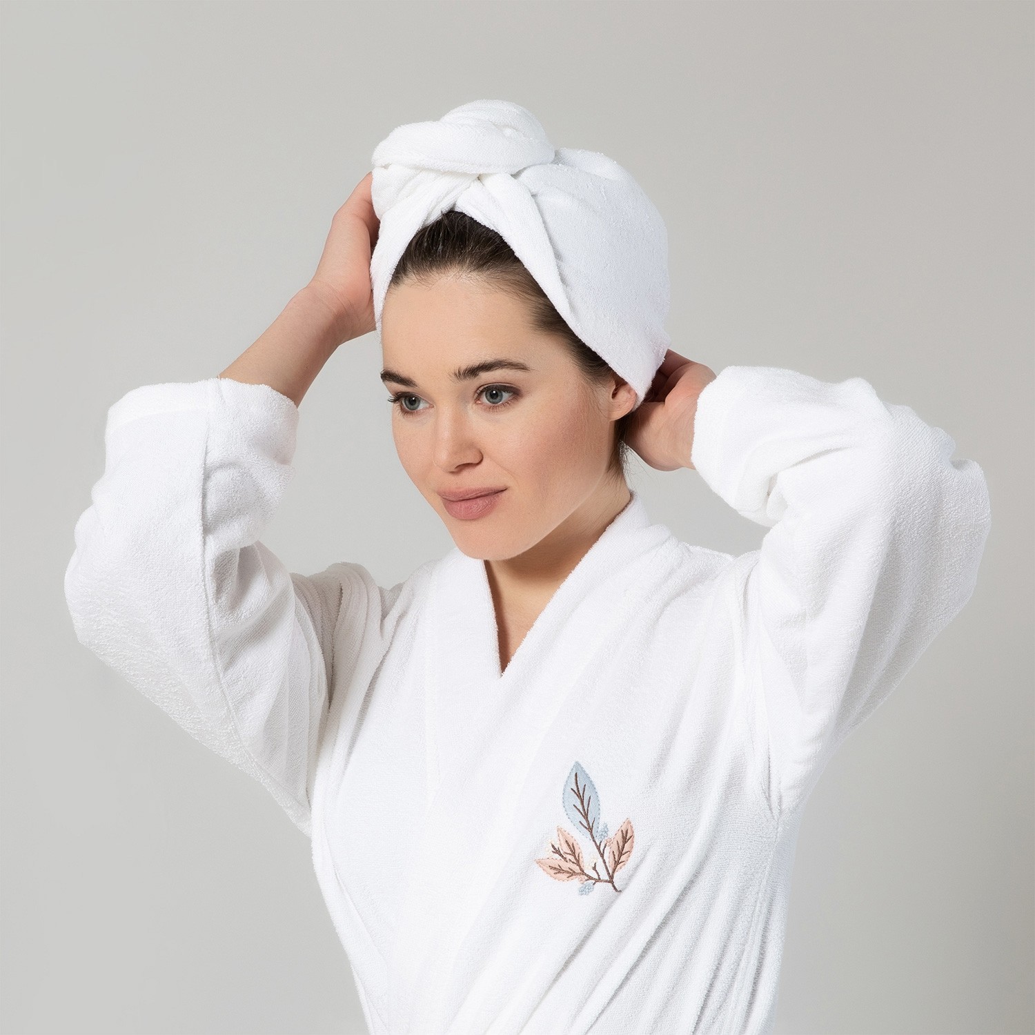 Chakra Solıd Bambu Saç Bonesi Çelik Mavi görsel 5