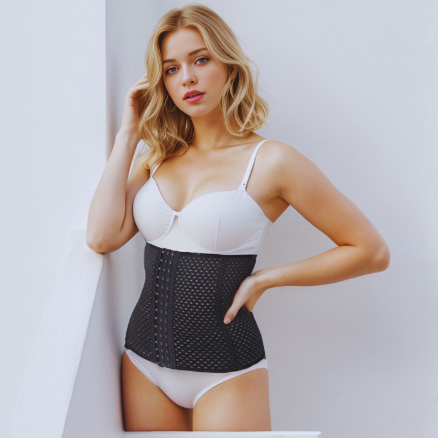 KORSEFABRİKA Trend Mood STORE 3 Kademe Agraf Kancalı, Bel Inceltici, Sıkılaştırıcı, Doğum Sonrası, Toparlayıcı Lohusa Korse görsel 5