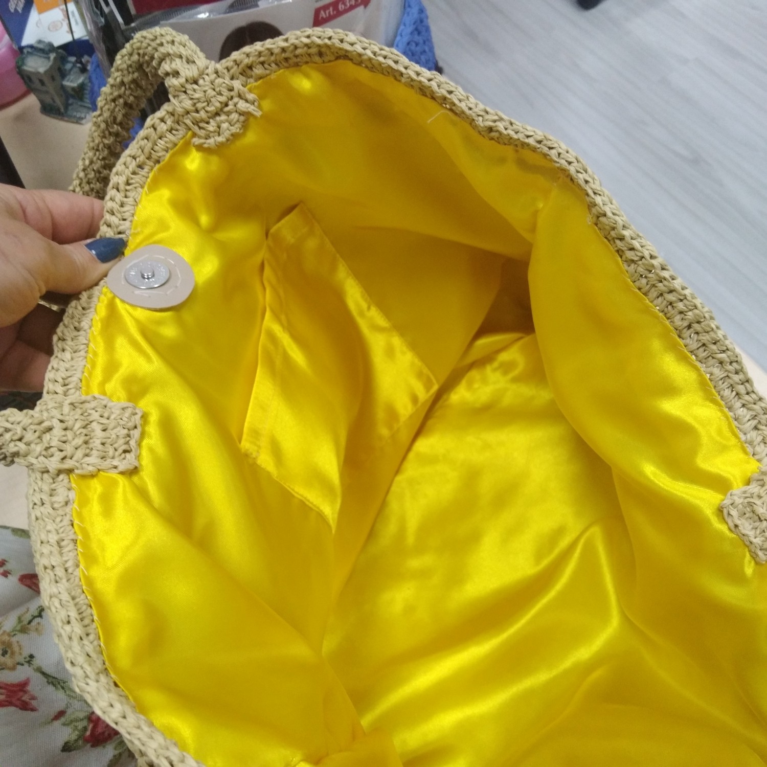 Gonca Concept Kadın El Emeği Hasır Çanta görsel 2