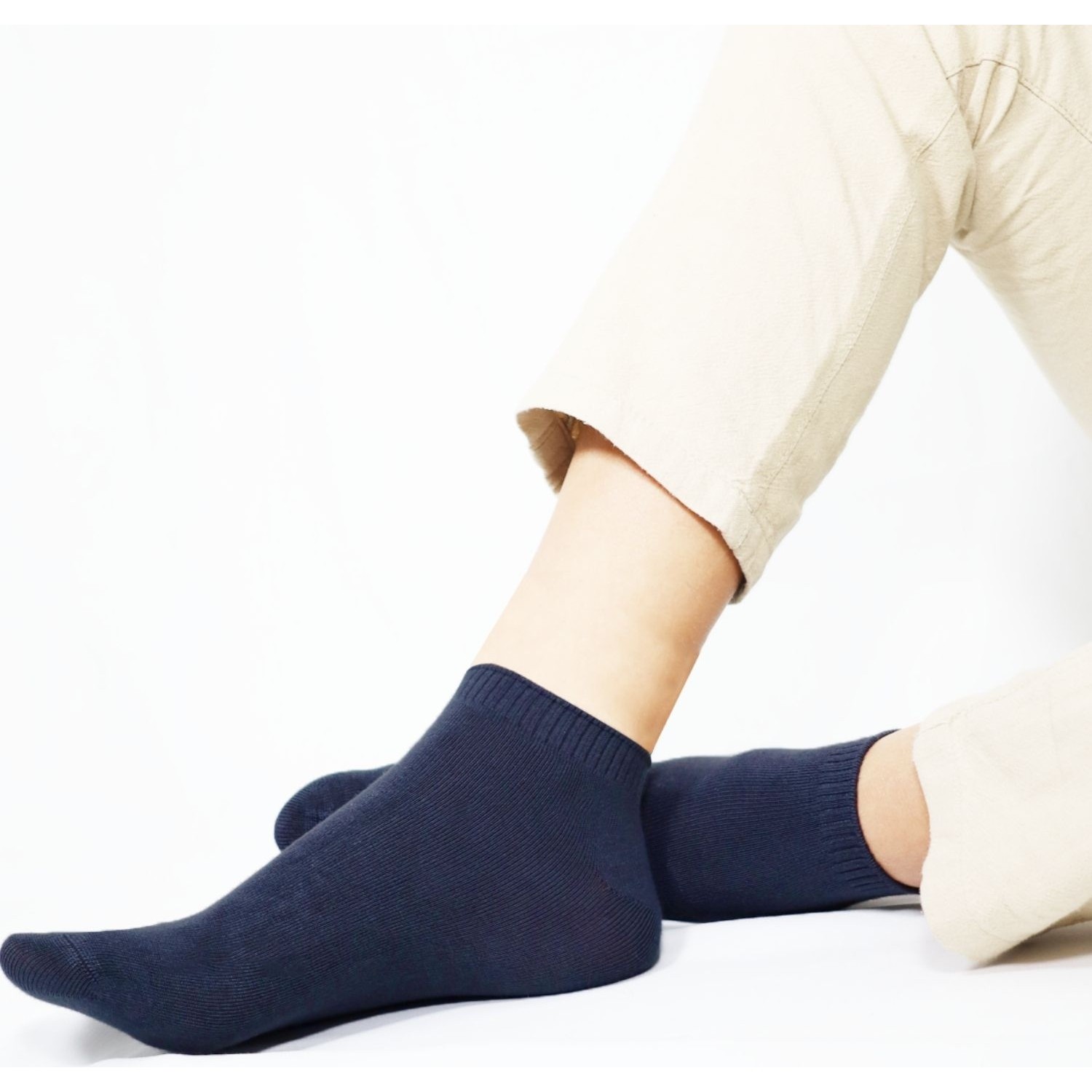Kral Socks Erkek Patik Düz Desen (5 Çift) Bambu Dikişsiz Hassas Dokuma Parfümlü Kısa Çorap görsel 5