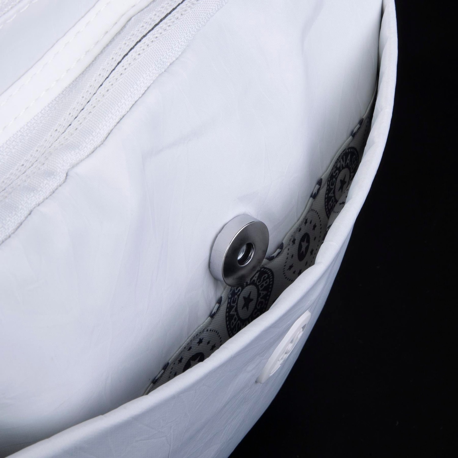 Nas Bag Unisex Büyük Boy Çok Gözlü Su Geçirmez Sırt Çantası Beyaz görsel 5