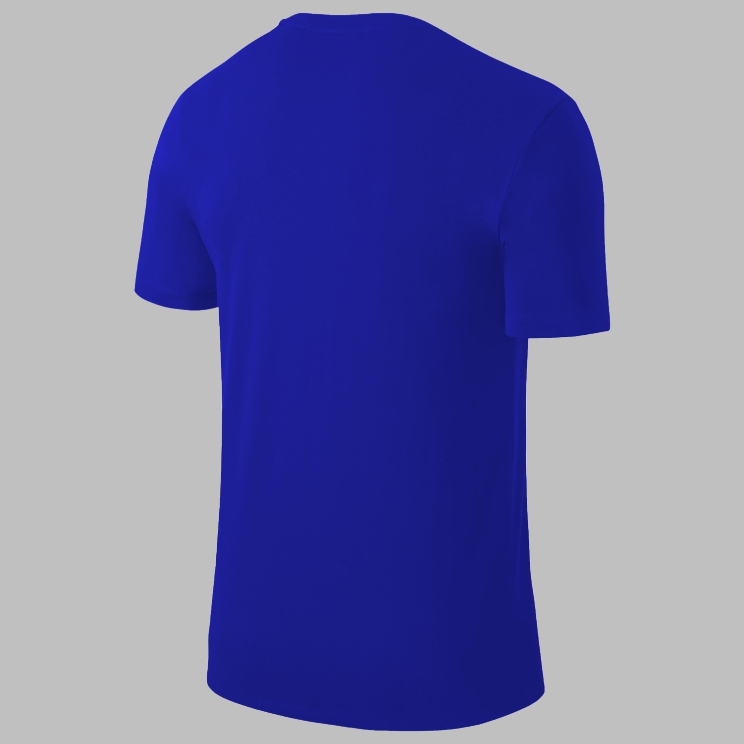 POSEIDON STORM Yeni Seri Büyük Beden Erkek Mavi Dri-Fit Kumaş Baskısız Bisiklet Yaka T-Shirt (4xl- 10XL) görsel 2