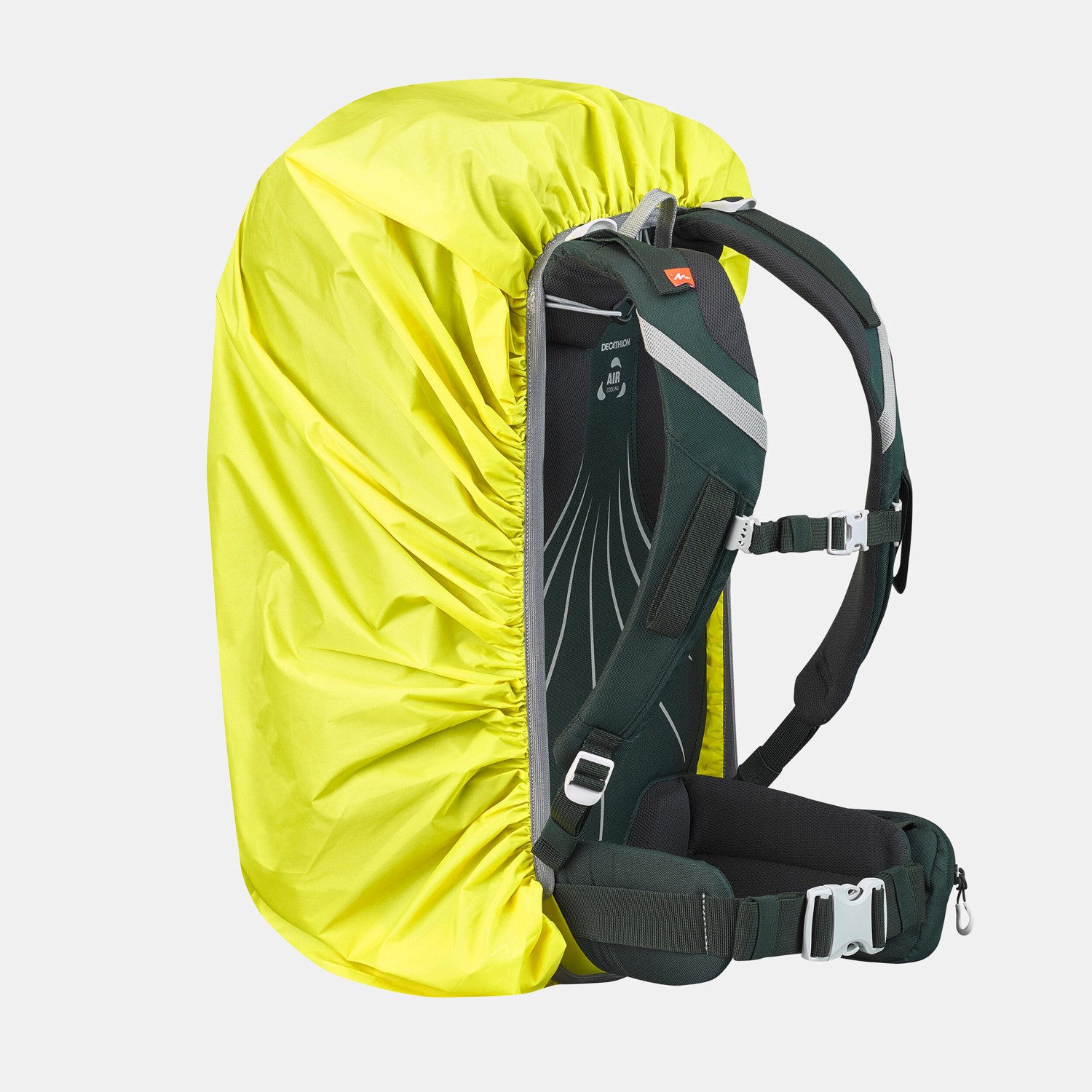 Decathlon Forclaz Yağmur Kılıfı 20/40L Sırt Çantası İçin Su Geçirmez Sarı Polyester Özellikli görsel 3