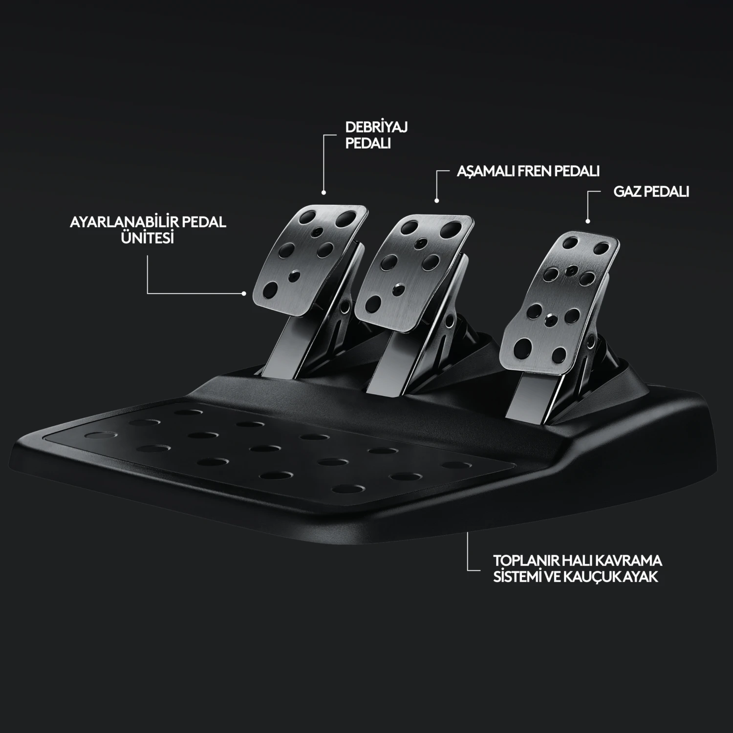 Resim Logitech G G29 PS5, PS4 ve PC ile Uyumlu Driving Force Yarış Direksiyonu - Siyah 