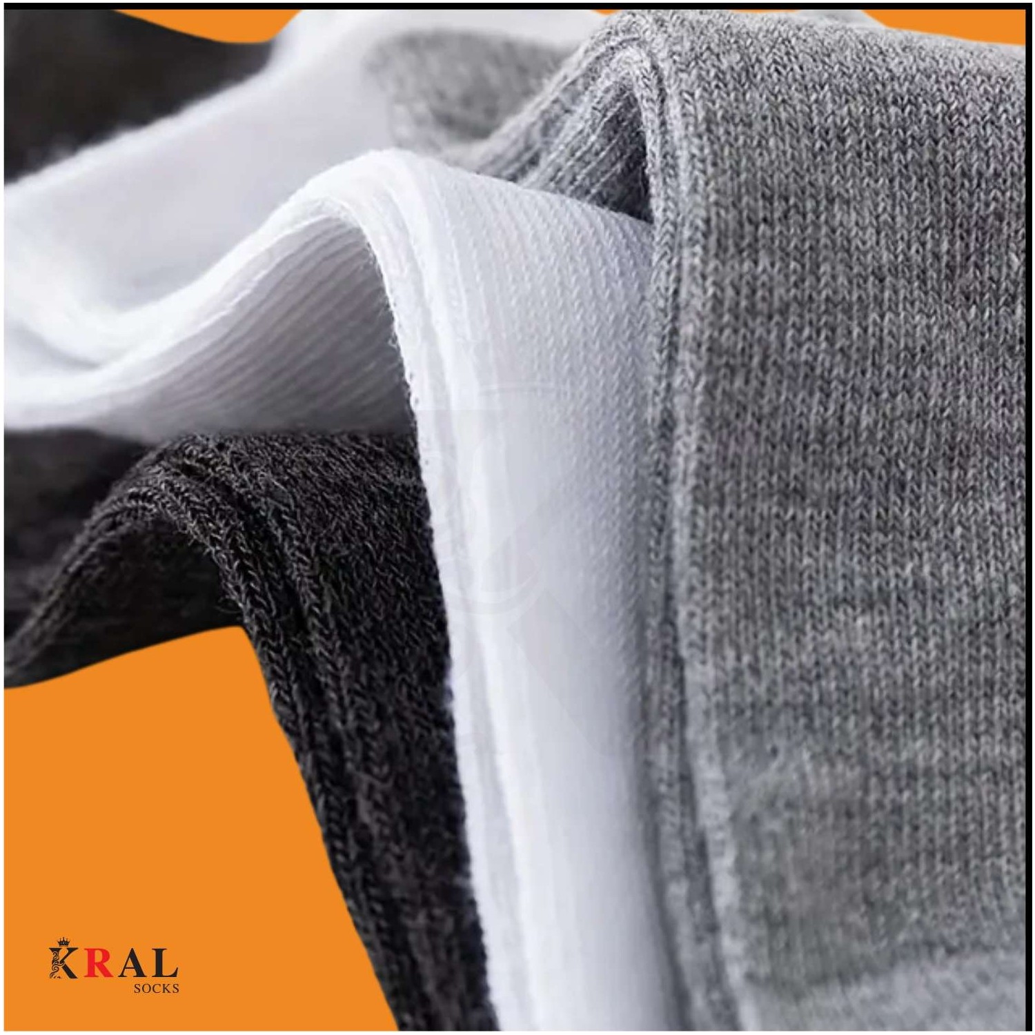 Kral Socks Kadın - Erkek (20 Çift ) Düz Desen Ekonomik Bilek Boy Patik Çorap görsel 4
