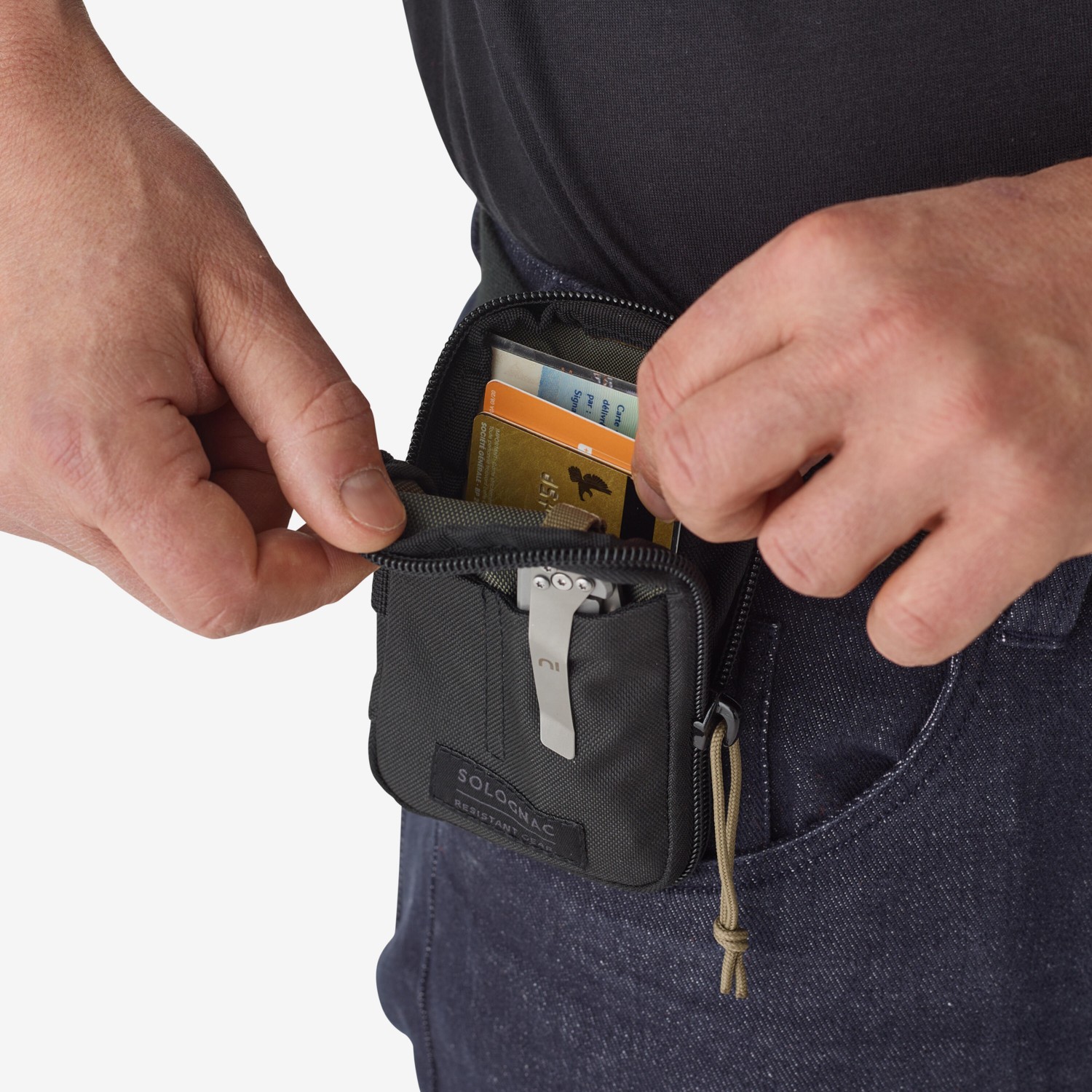 Decathlon Solognac Daily EDC Bel Çantası Pembe 100% Polietilen Tereftalat Ergonomik ve Şık Tasarım görsel 5