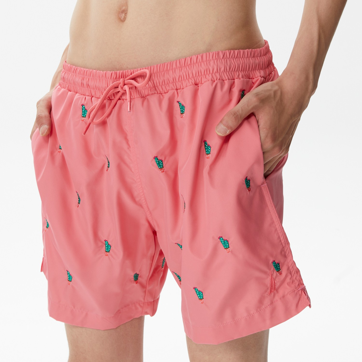 Nautica Erkek Pembe Desenli Deniz Şortu T35224T.6TH görsel 5