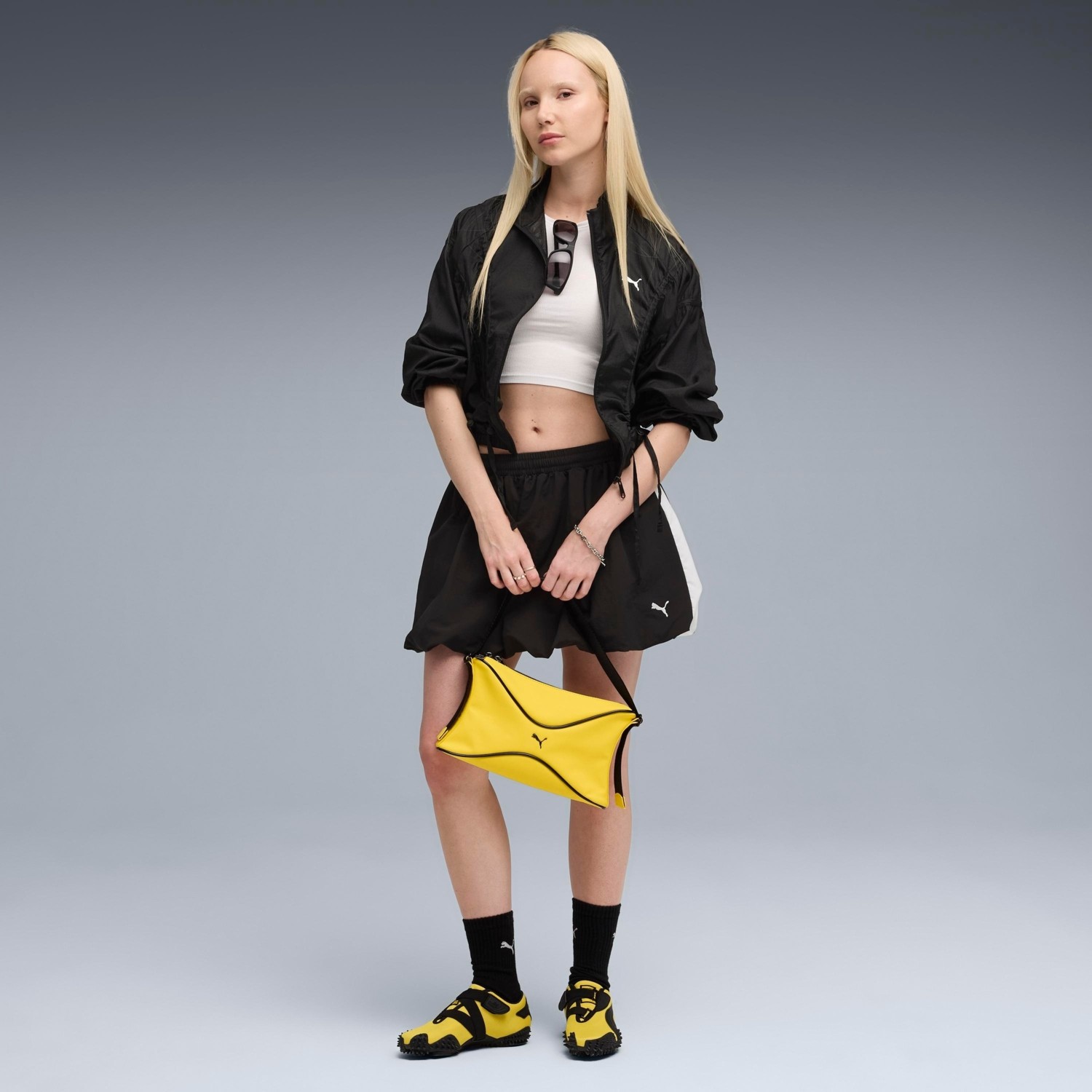 Puma Dare To Kadın Yetişkin Ceket A-Form Fit Dokuma Siyah Spor Stil Cepli görsel 2
