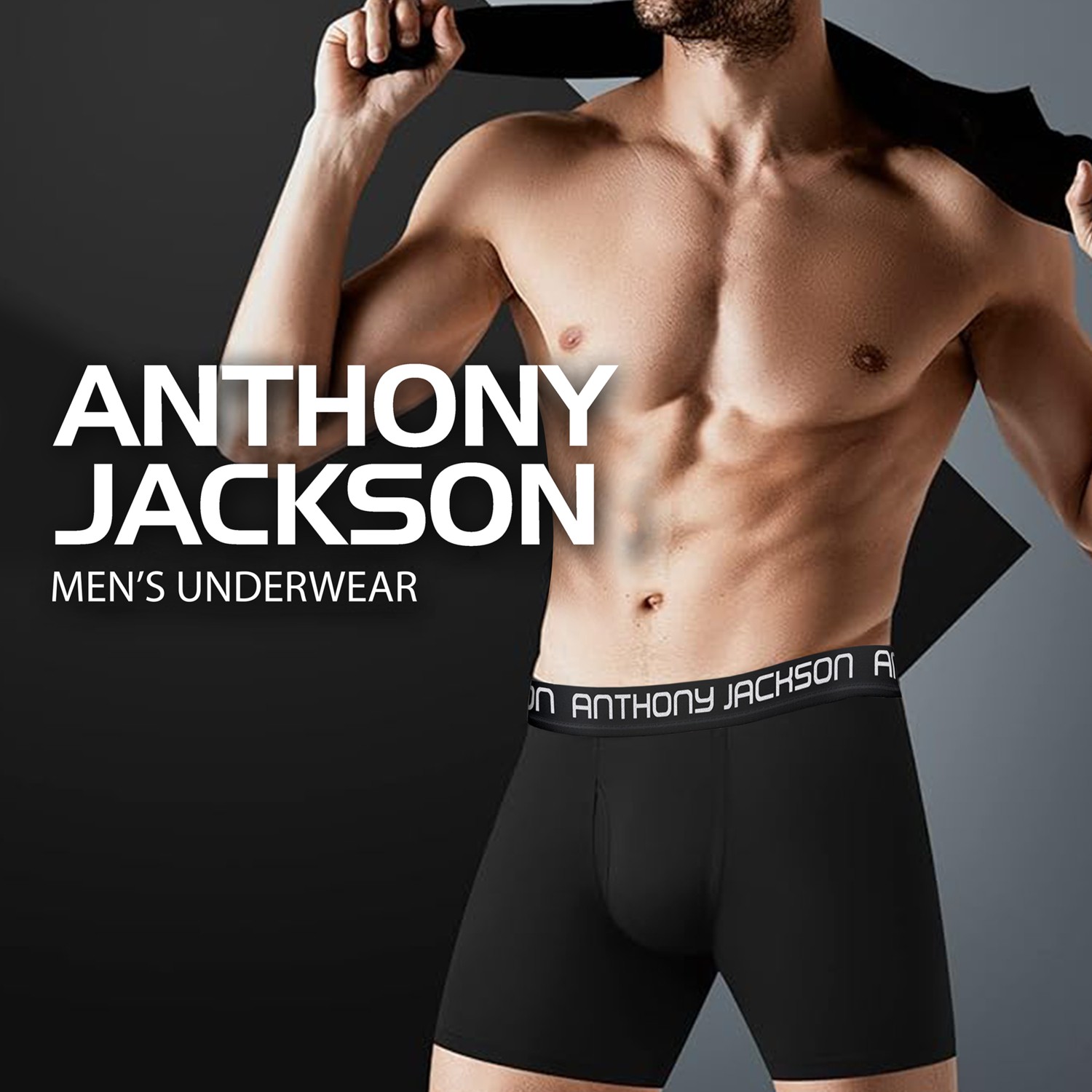 Anthony Jackson Likralı 5'li Kutu Premium Uzun Paçalı Erkek Boxer Shadowline görsel 2