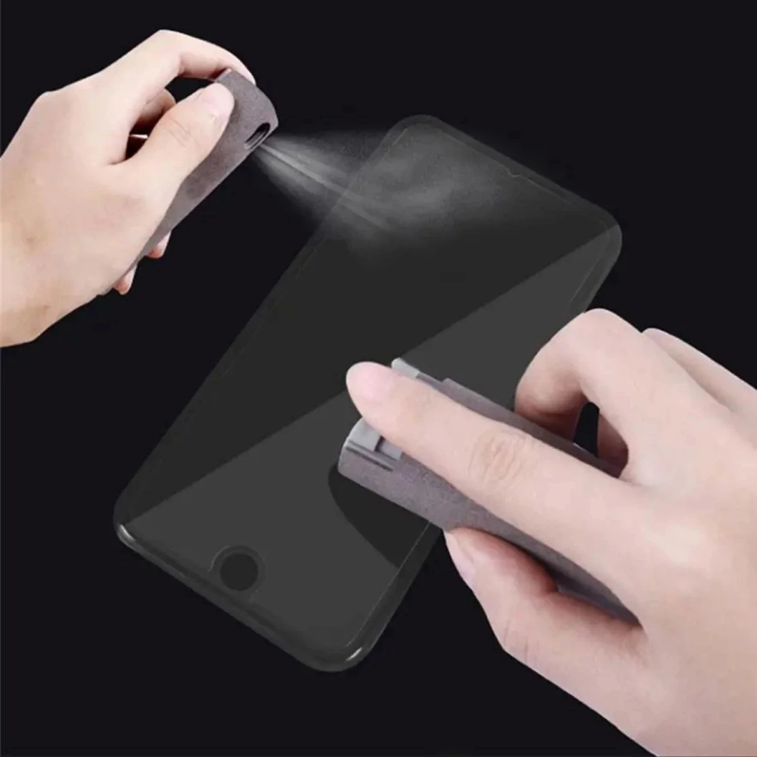 Resim TOYFEST Özel Losyonlu Telefon,Tablet, Araç Ekranı İçin Kendiliğinden Spreyli Ekran Temizleme Süngeri 