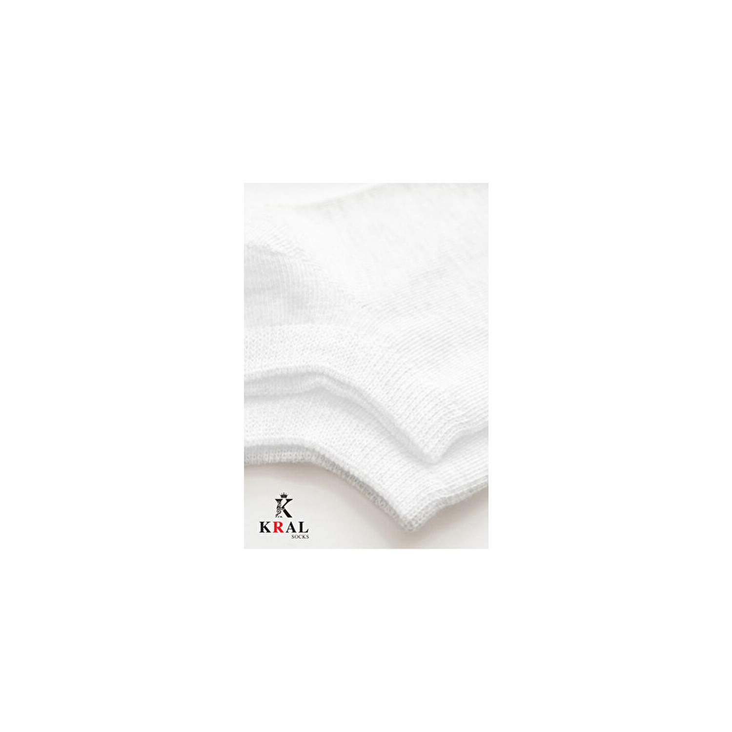 Kral Socks Ekonomik Bilek Boy Patik Çorap Düz Desen Yıkamalı Pamuklu 10 Çift görsel 4