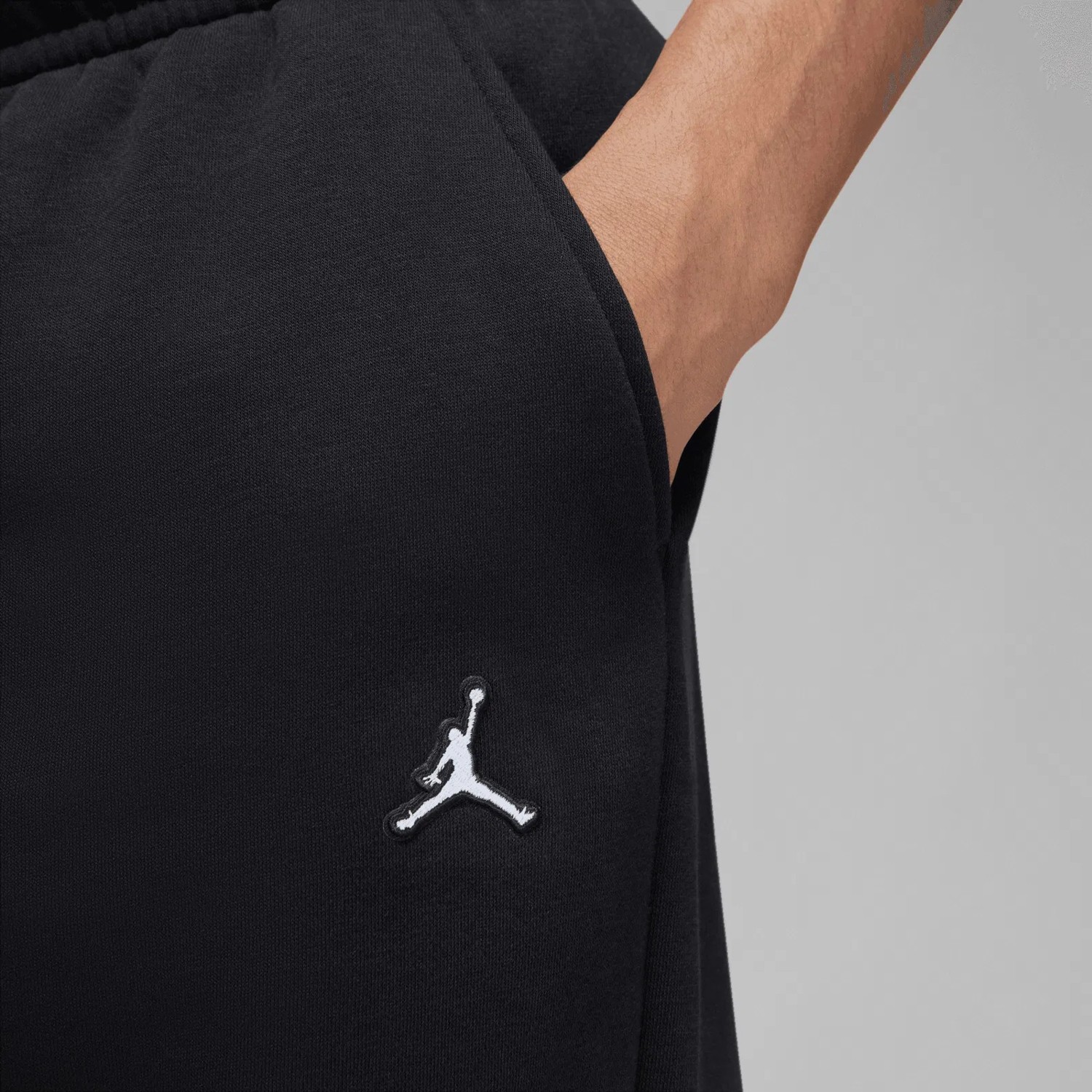 Nike Air Jordan Brooklyn Fleece Erkek Siyah Günlük Eşofman Altı DQ7340-010 görsel 3