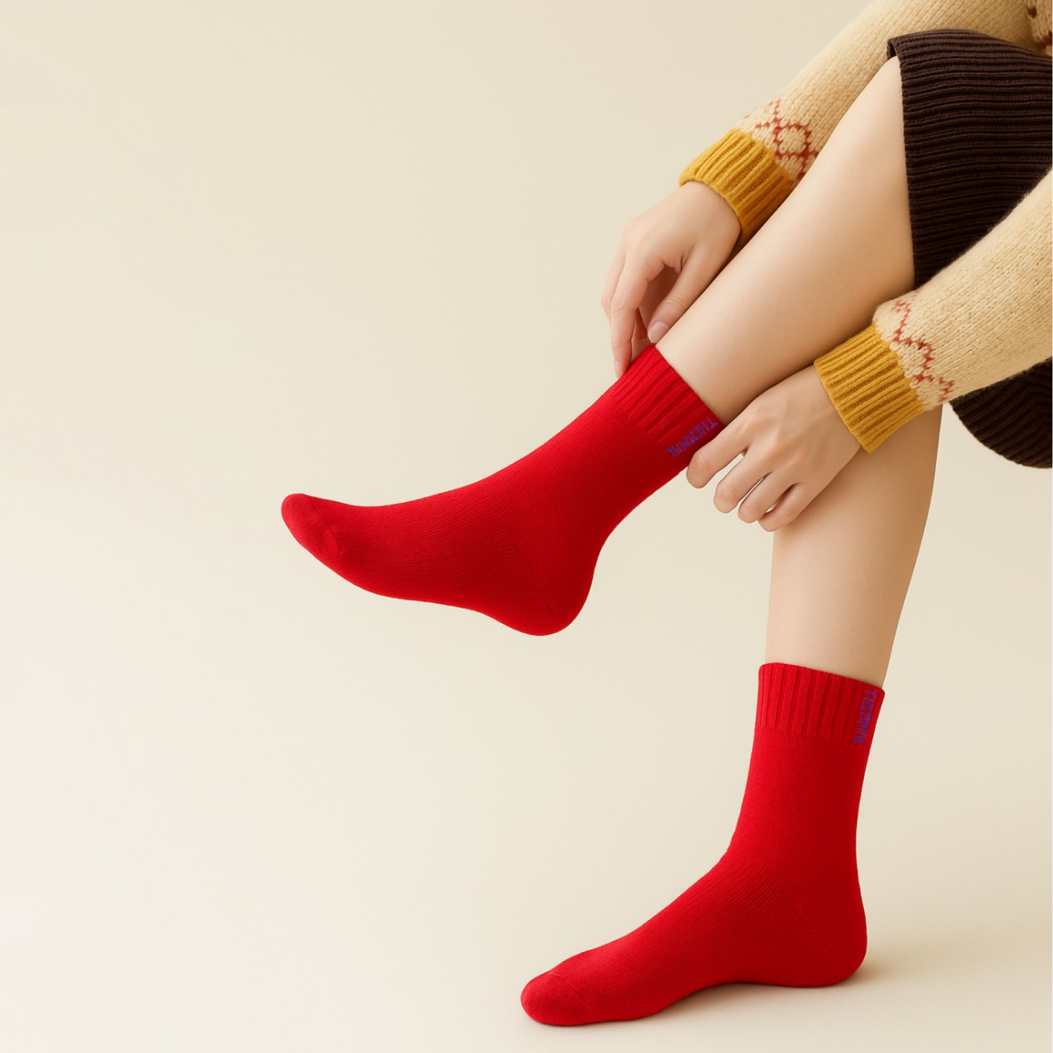 Kral Socks Thermo Özellikli Bambu 2X Korumalı (5 Çift) Kadın Termal Renkli Kışlık Havlu Soket Çorap görsel 3