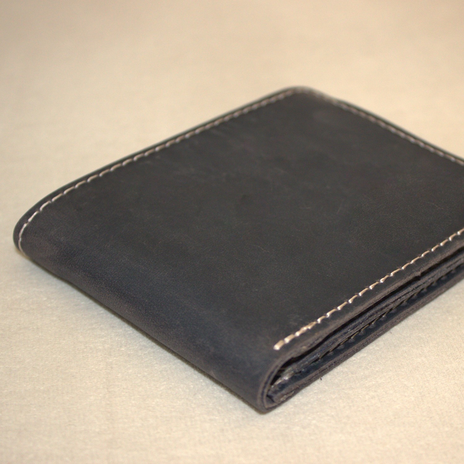 LUQA Leather %100 Hakiki Deri El Yapımı Erkek Cüzdanı | Minimalist Tasarım | 12 Bölmeli | Kartlık | Siyah görsel 5