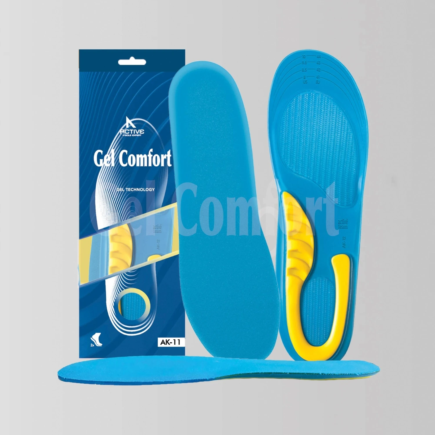 Resim Gel Comfort GC12 | Yumuşak Jel, İş Ayakkabıları ve Botlar İçin Rahat Ortopedik Destekli Konfor İç Tabanlık 