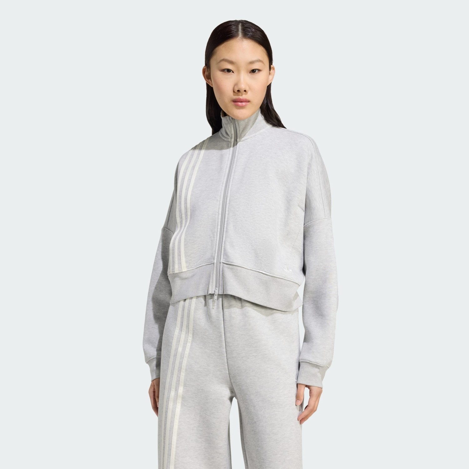 adidas Originals JW3606 Off Placed 3-Stripes Zip Up