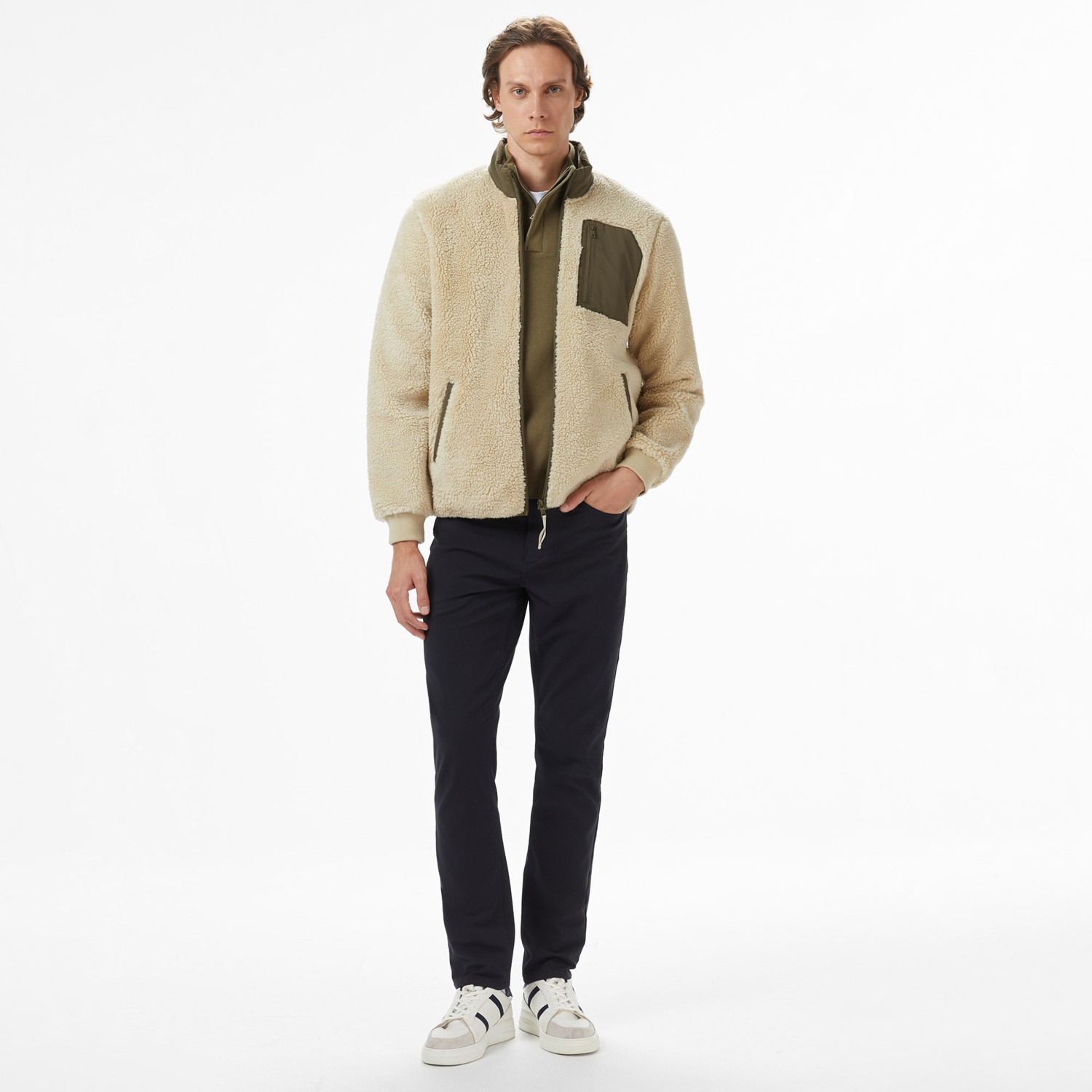 Nautica Erkek Bej Regular Fit Mont J57042T.2GE görsel 3