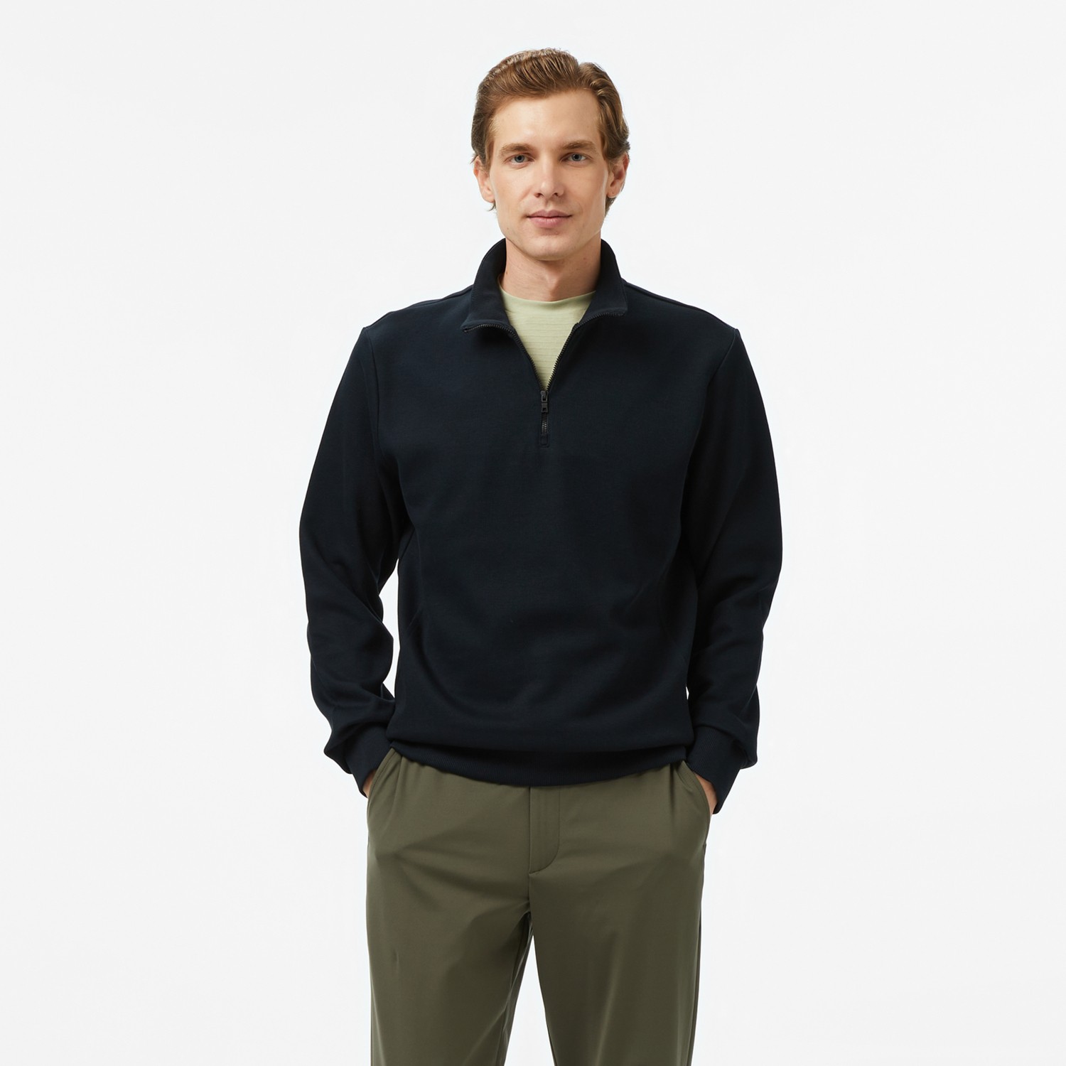 Nautica Erkek Siyah Classic Fit Sweatshirt görsel 3