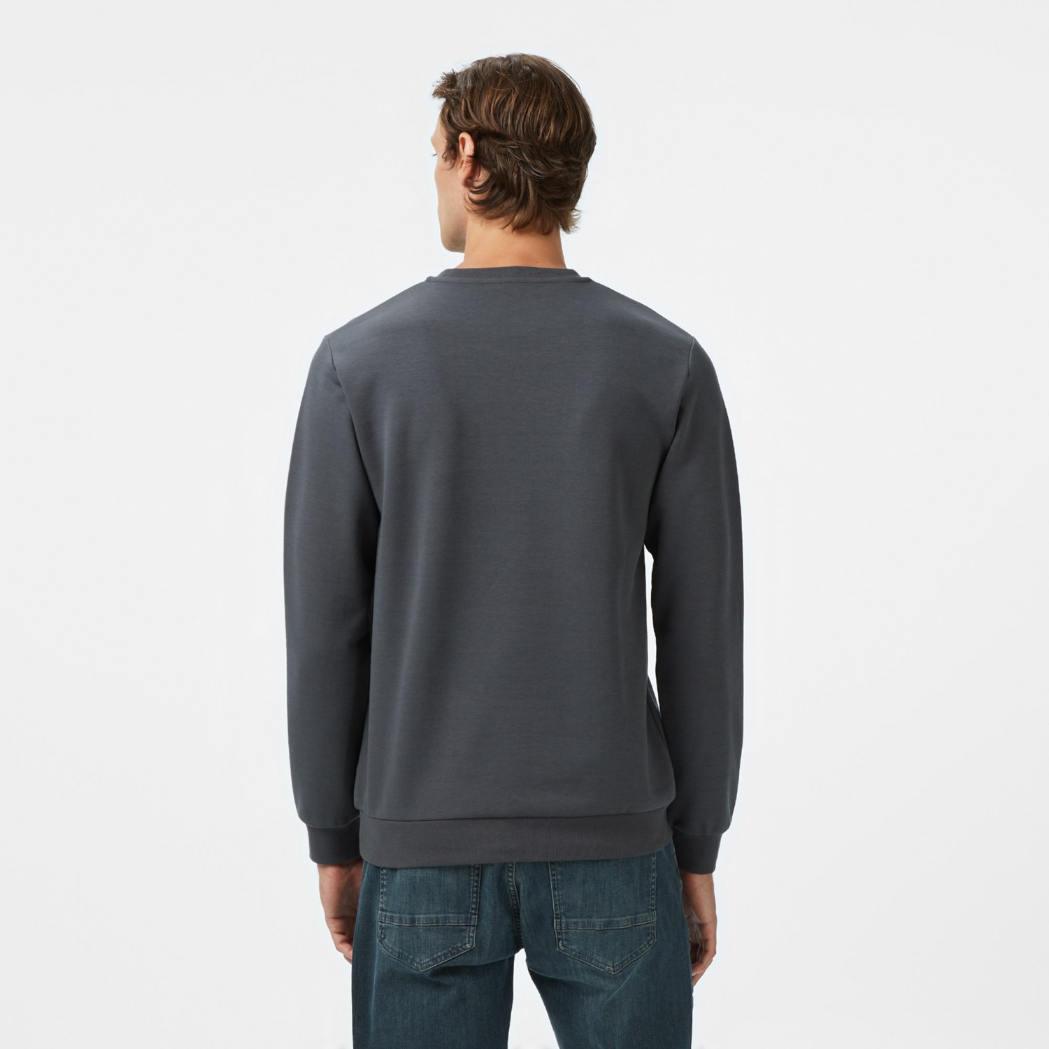 Nautica Erkek Gri Classic Fit Sweatshirt görsel 2