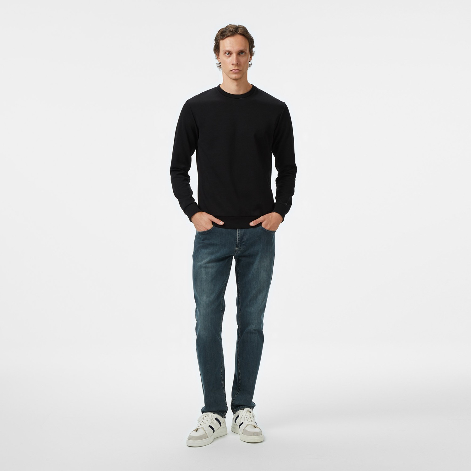 Nautica Erkek Gri Classic Fit Sweatshirt görsel 8