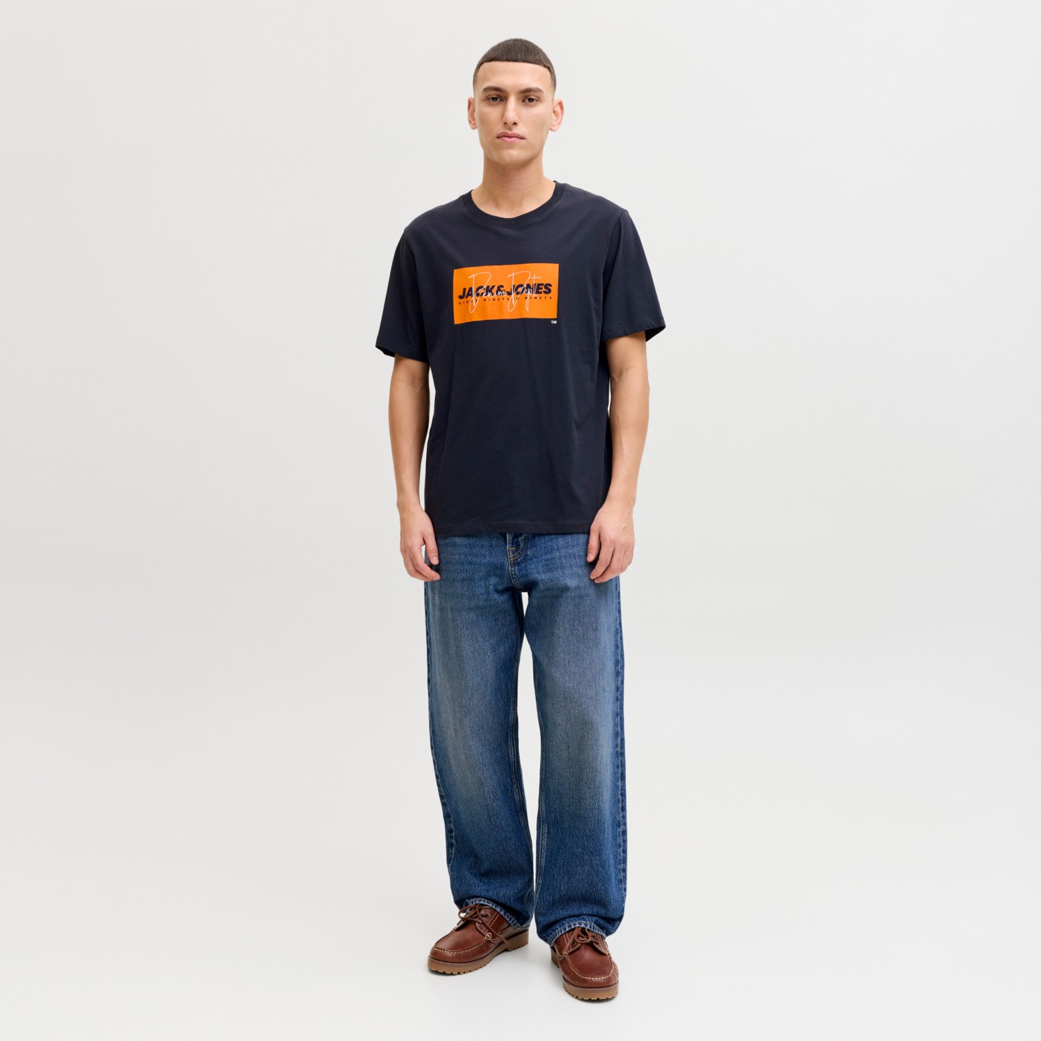 Jack & Jones Erkek Gögüs Logo Baskili Tisört - Cole görsel 2