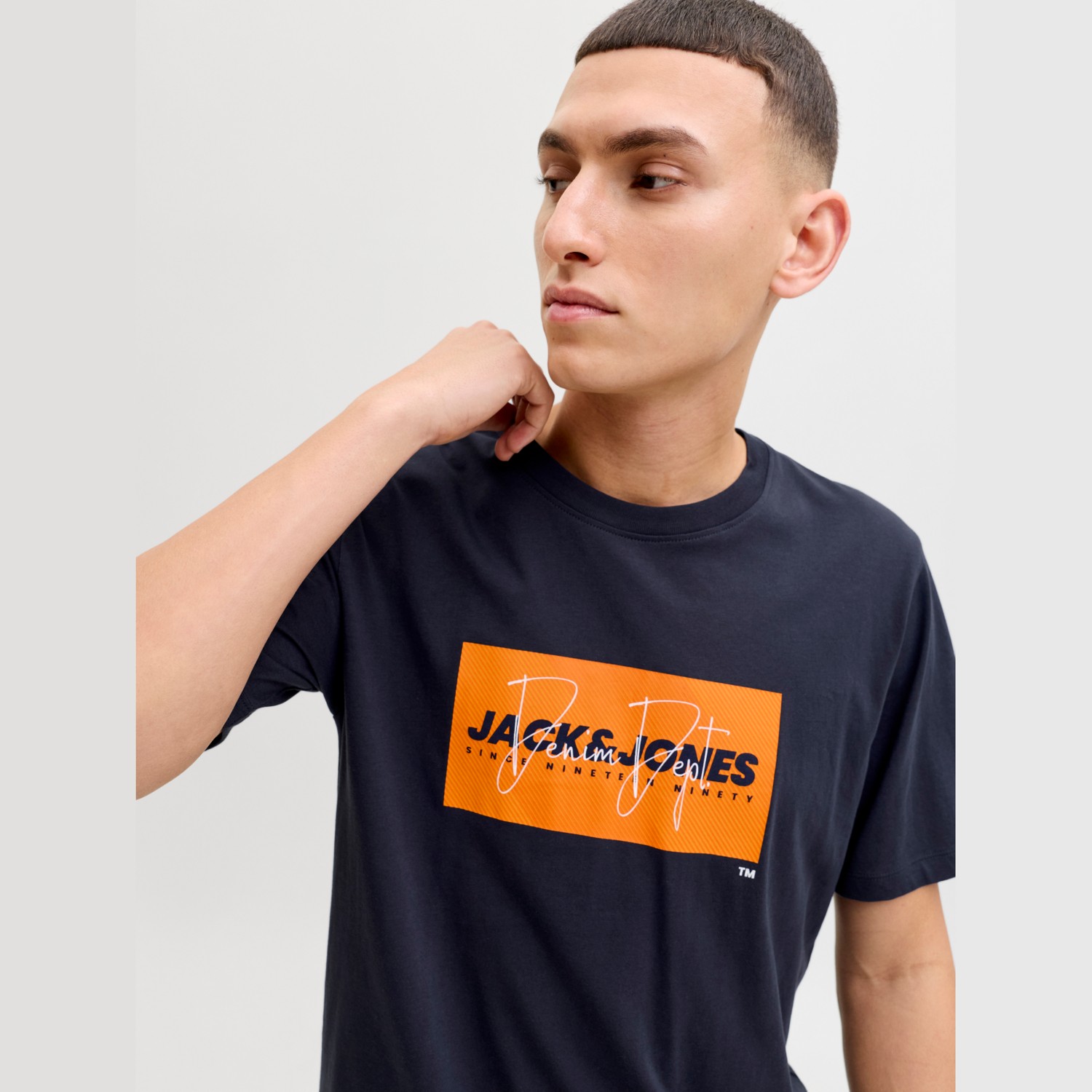 Jack & Jones Erkek Gögüs Logo Baskili Tisört - Cole görsel 4