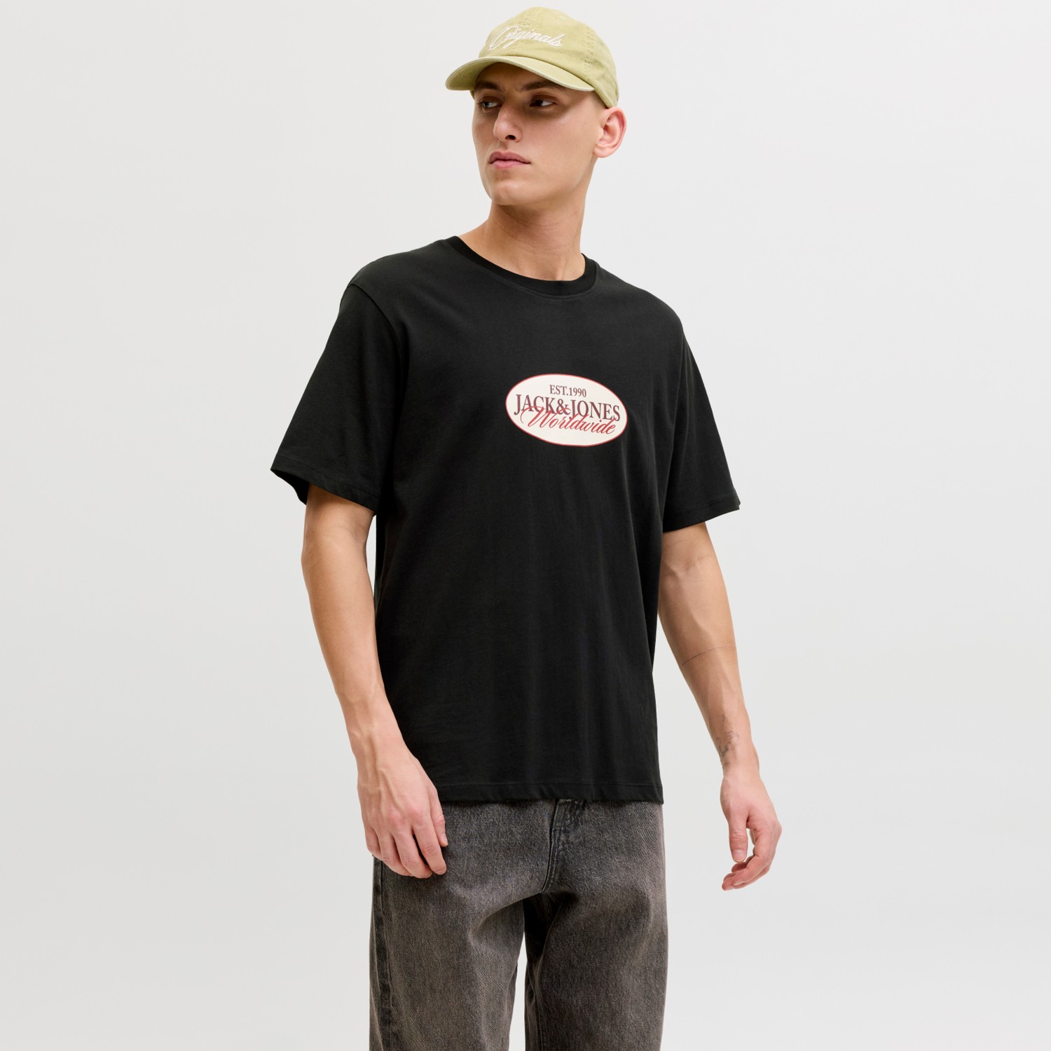 Jack & Jones Erkek Gögüs Logo Baskili Tisört - Catskills görsel 3