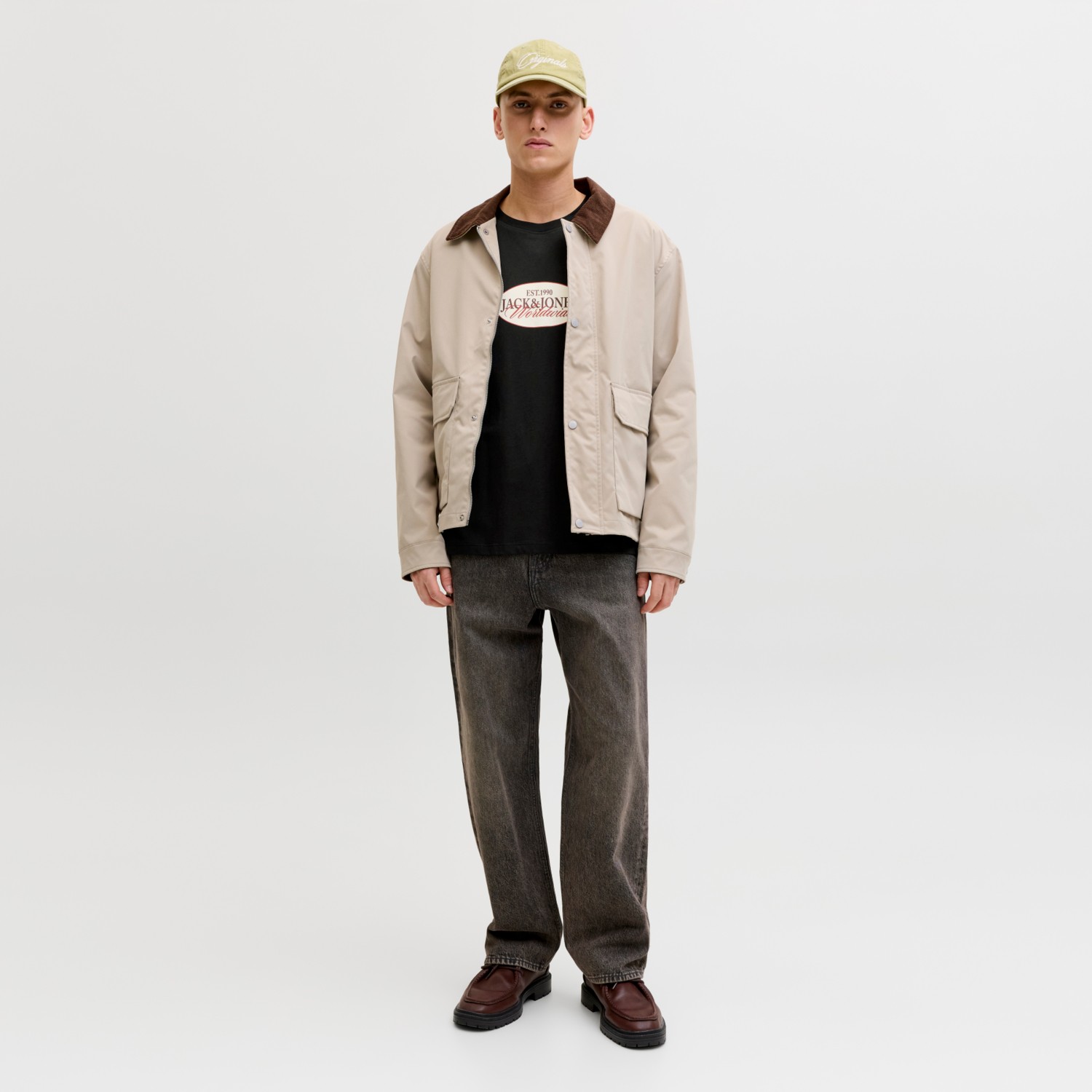 Jack & Jones Erkek Gögüs Logo Baskili Tisört - Catskills görsel 4