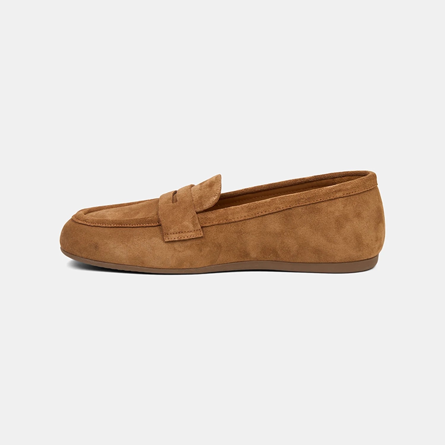 Desa Kadın Bej Metal Detaylı Süet Loafer görsel 3