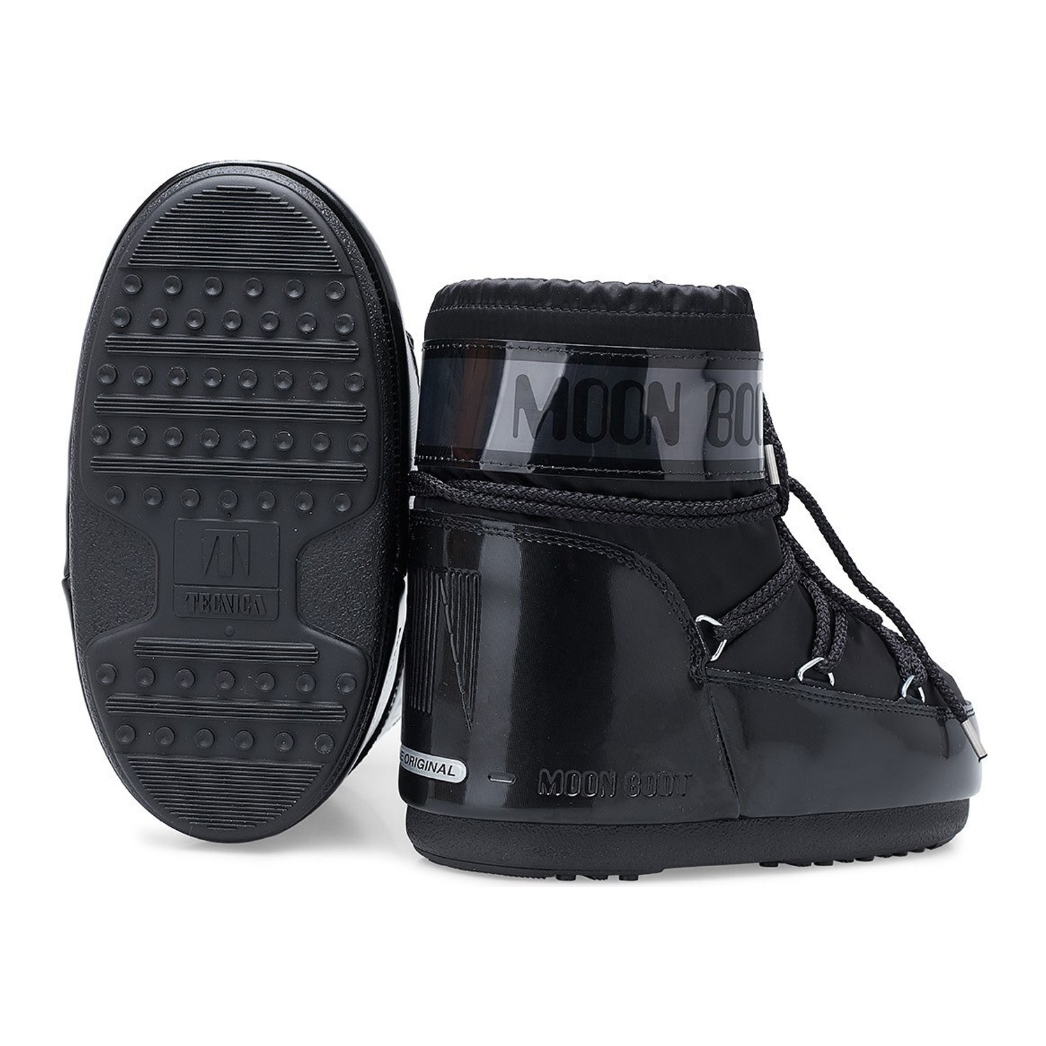Moon Boot Mb Icon Low Glance Kadın Siyah Kar Botu görsel 4